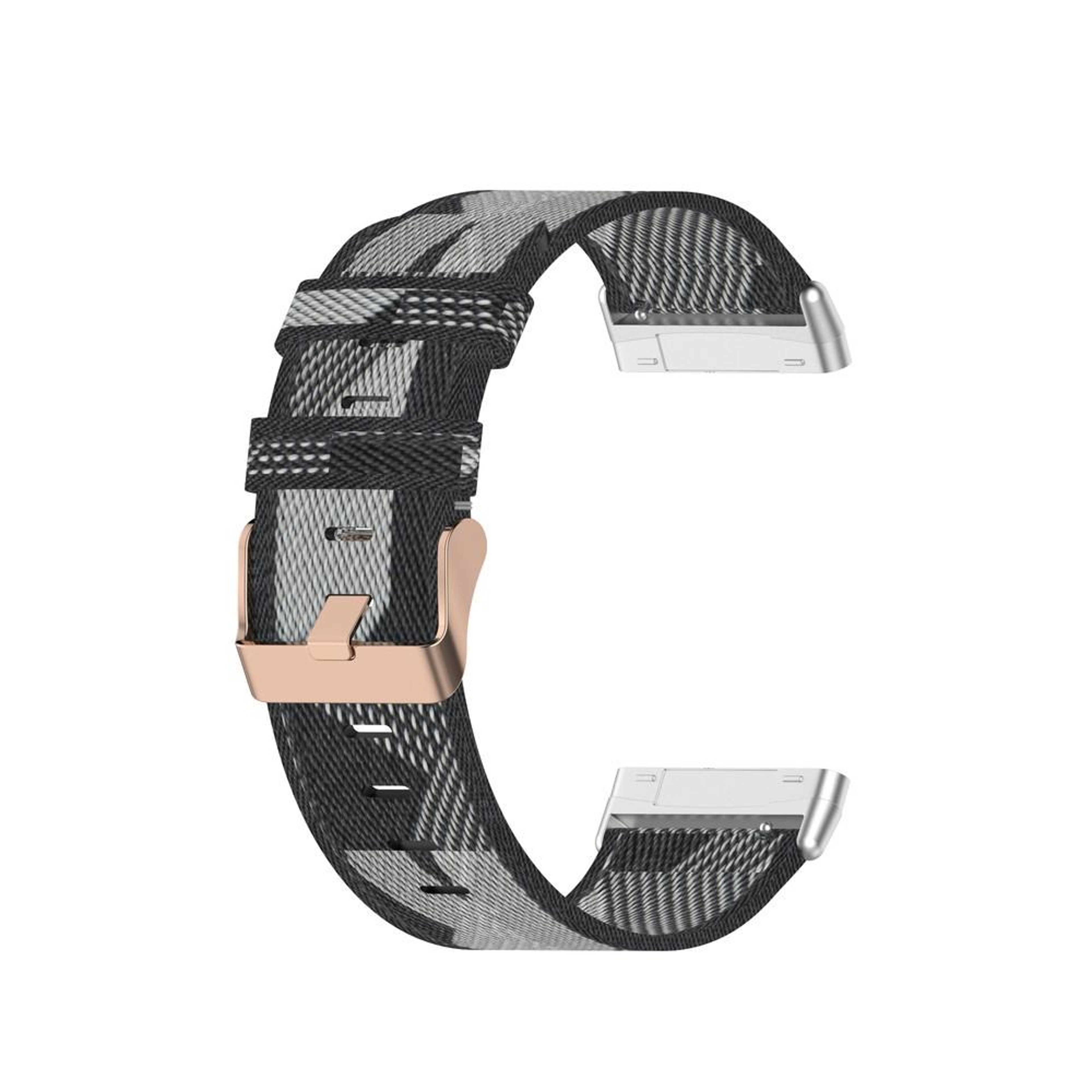 Fitbit Versa 4 Sense 2 Nylon Watch Band Adjustable Canvas Watch Strap 2