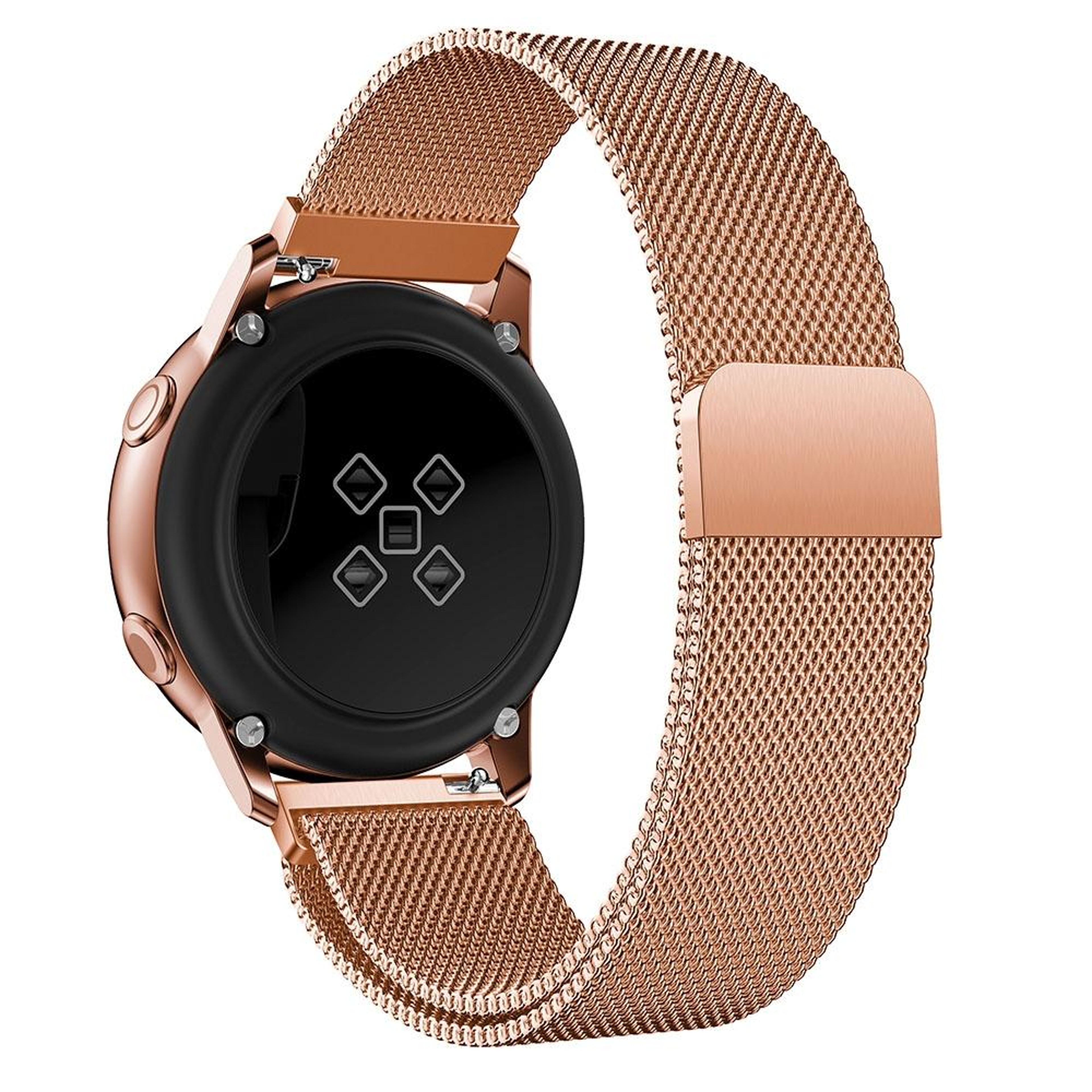 Milanis Magnetic Stainless Steel Watch Band 20mm Galaxy Watch Active Strap Mesh Replacement Band 5