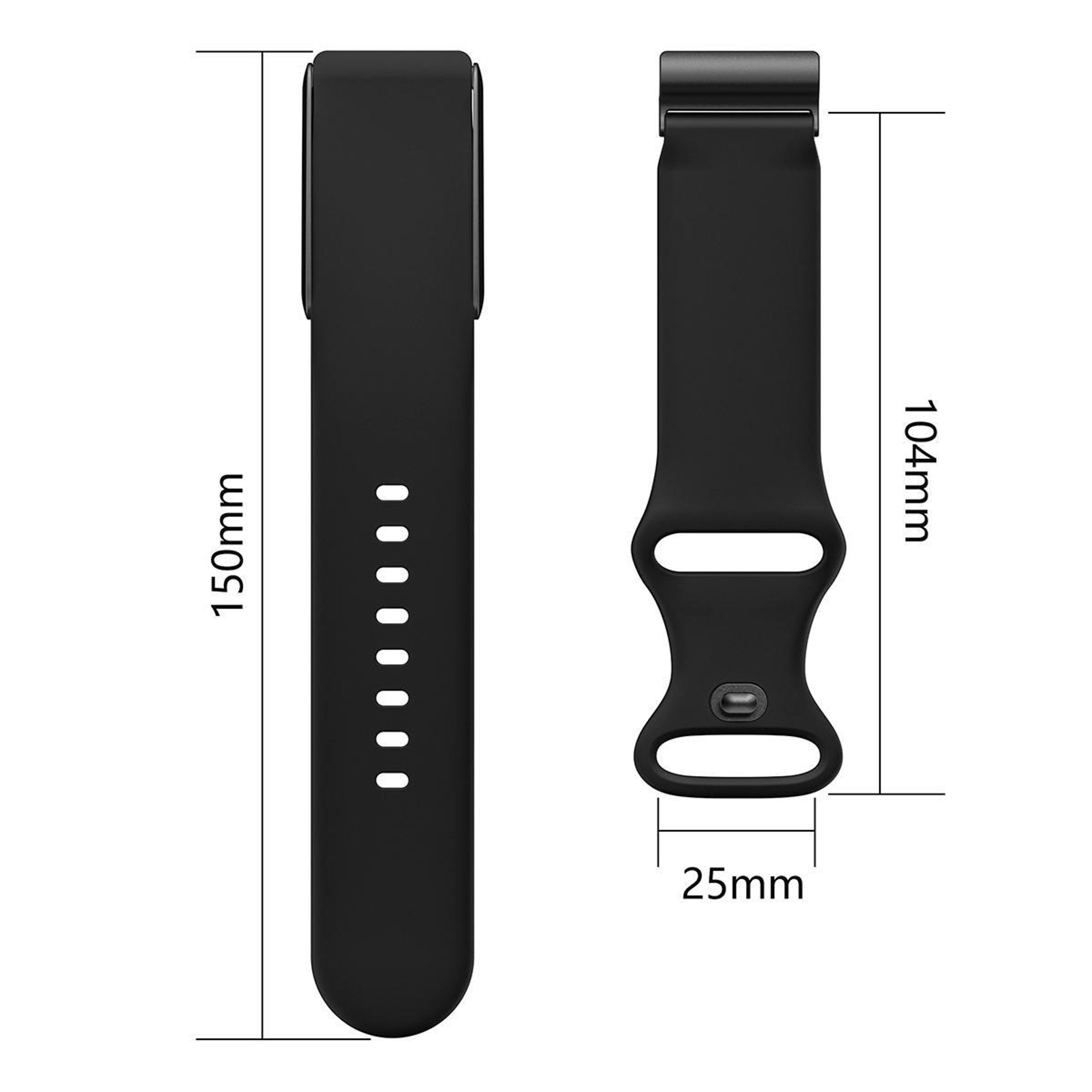 WHOOP 40 Silicone Watch Band With Butterfly Buckle Adjustable Replacement Strap 5