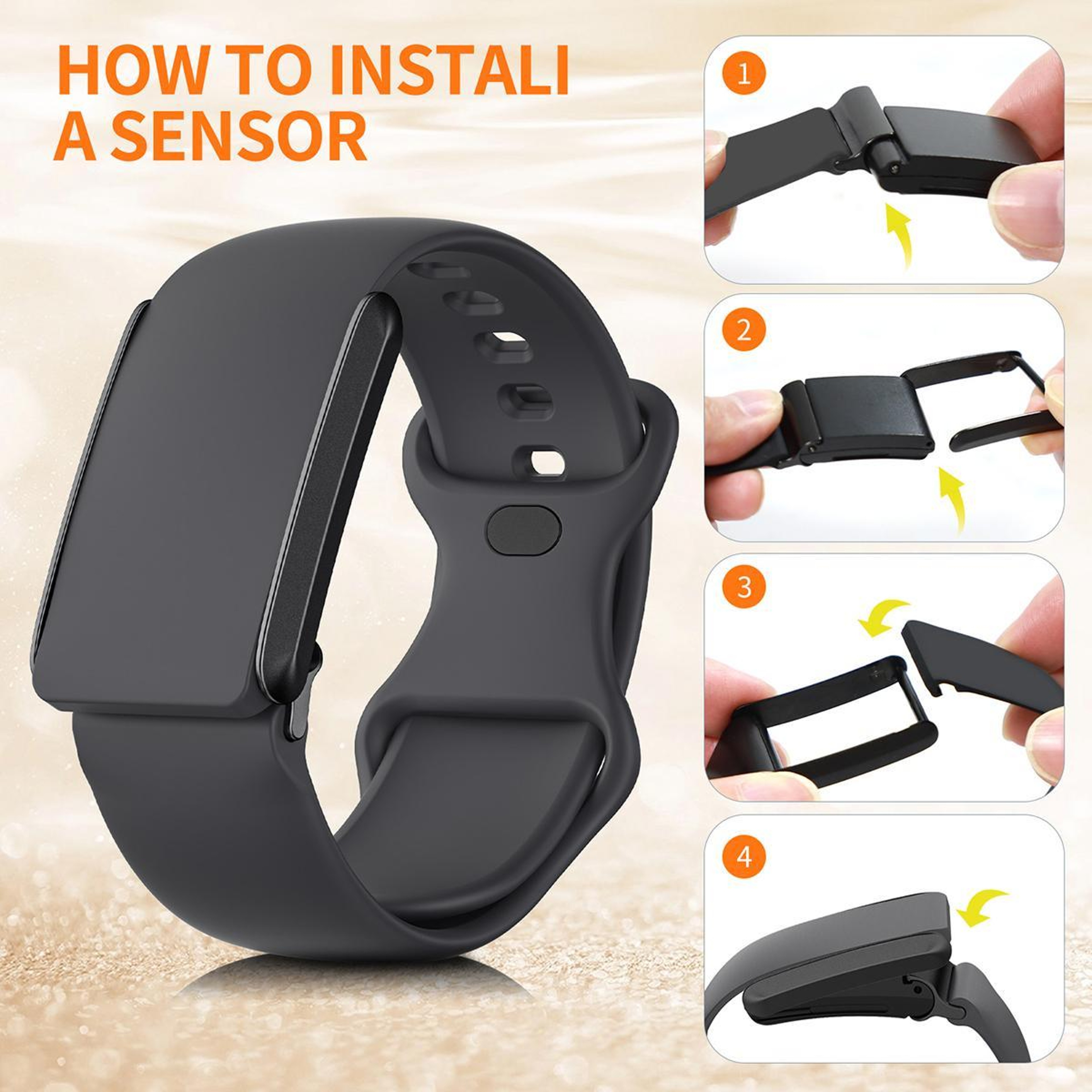WHOOP 40 Silicone Watch Band With Butterfly Buckle Adjustable Replacement Strap 8