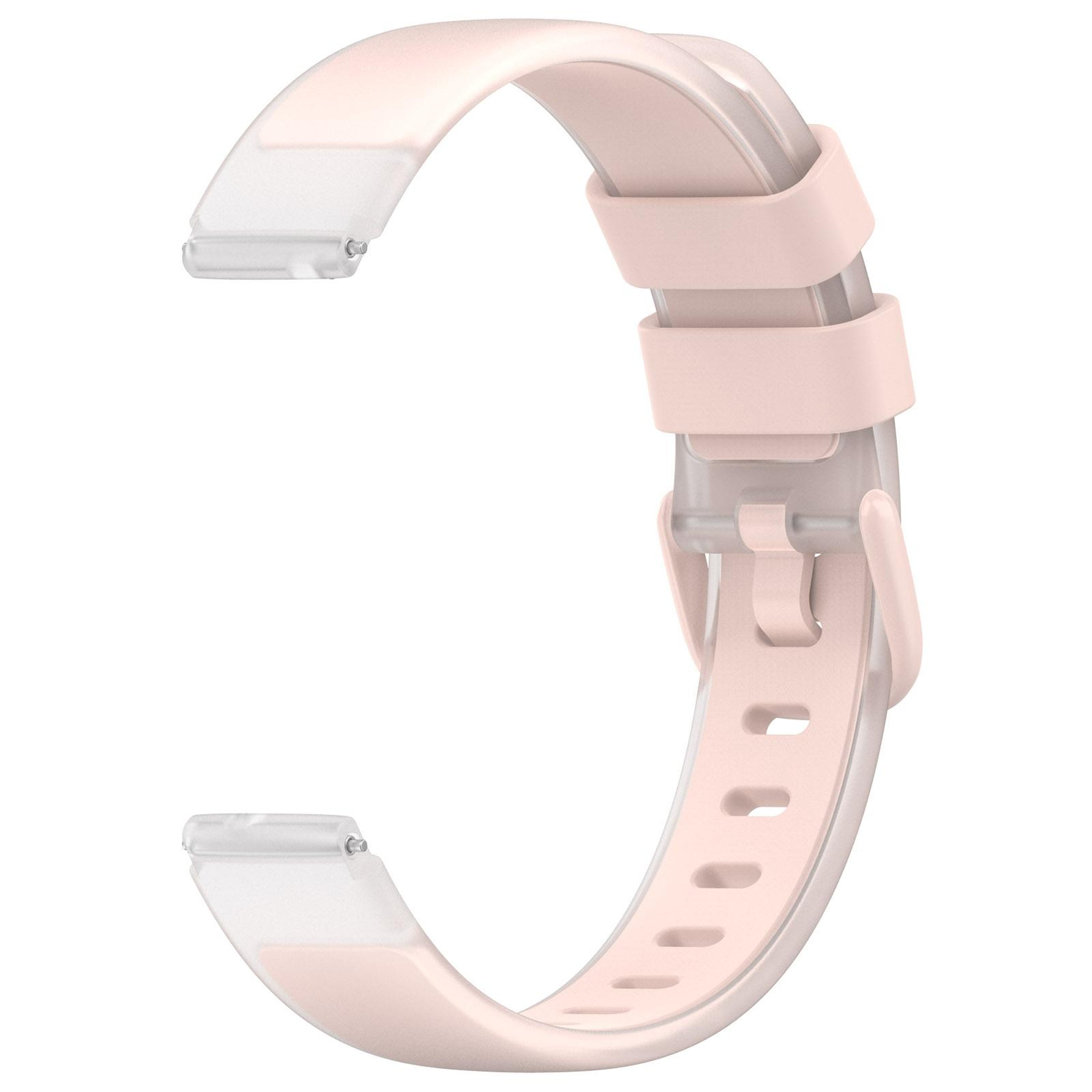 Universal Silicone Watch Band Two Color Transparent Replacement Watch Strap 14