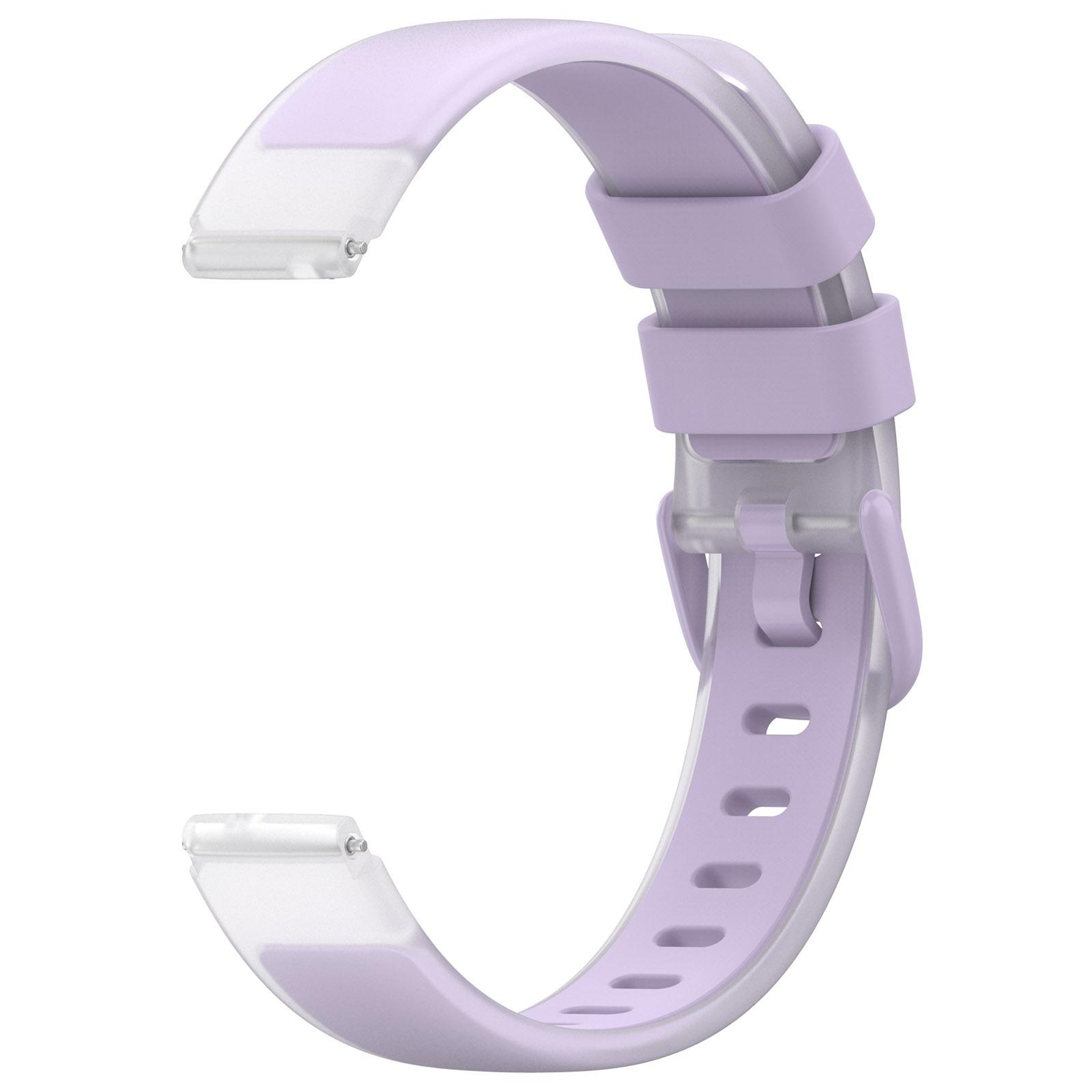 Universal Silicone Watch Band Two Color Transparent Replacement Watch Strap 17