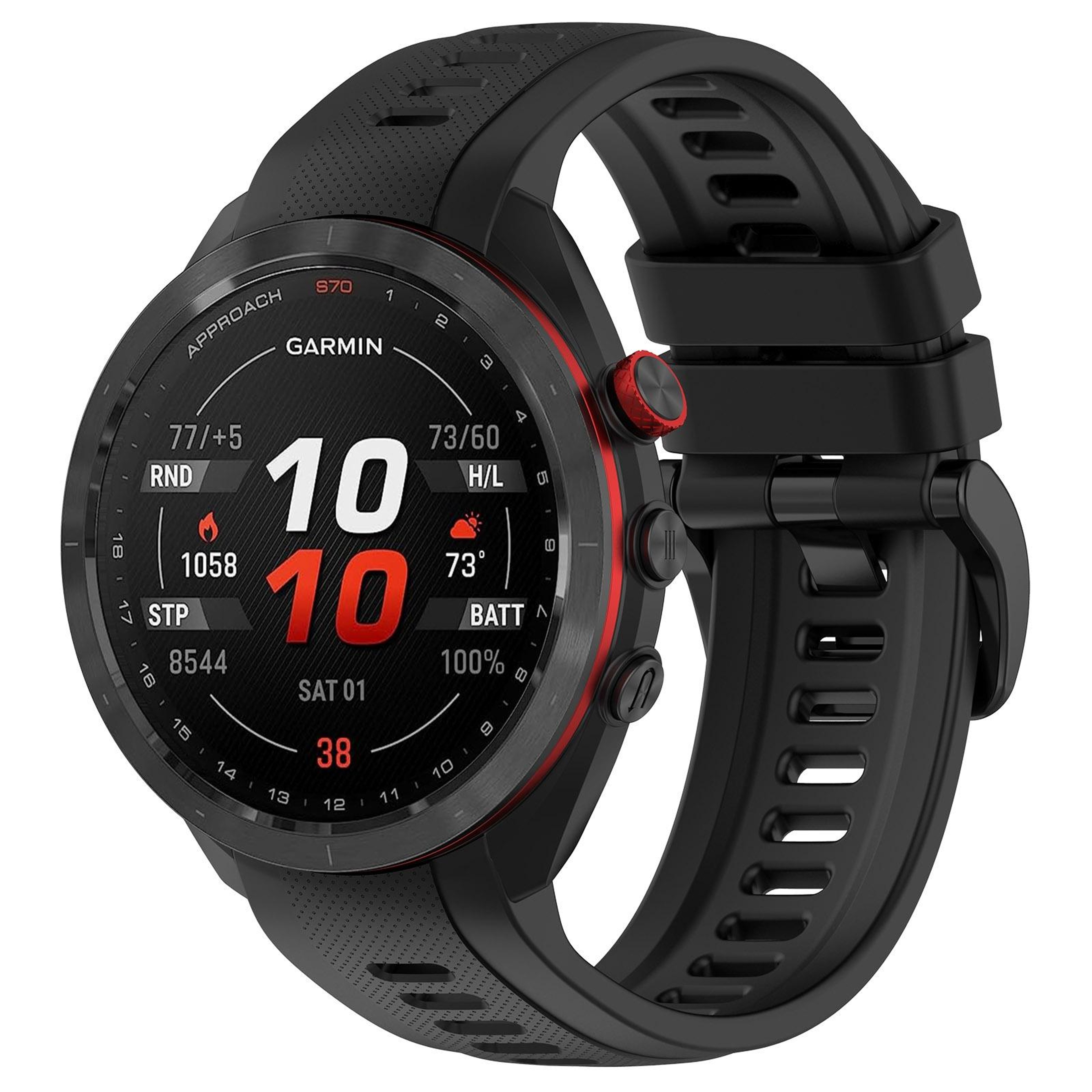 Garmin Approach S70 47mm Sports Silicone Watch Band Soft Waterproof 22mm Replacement Strap 14