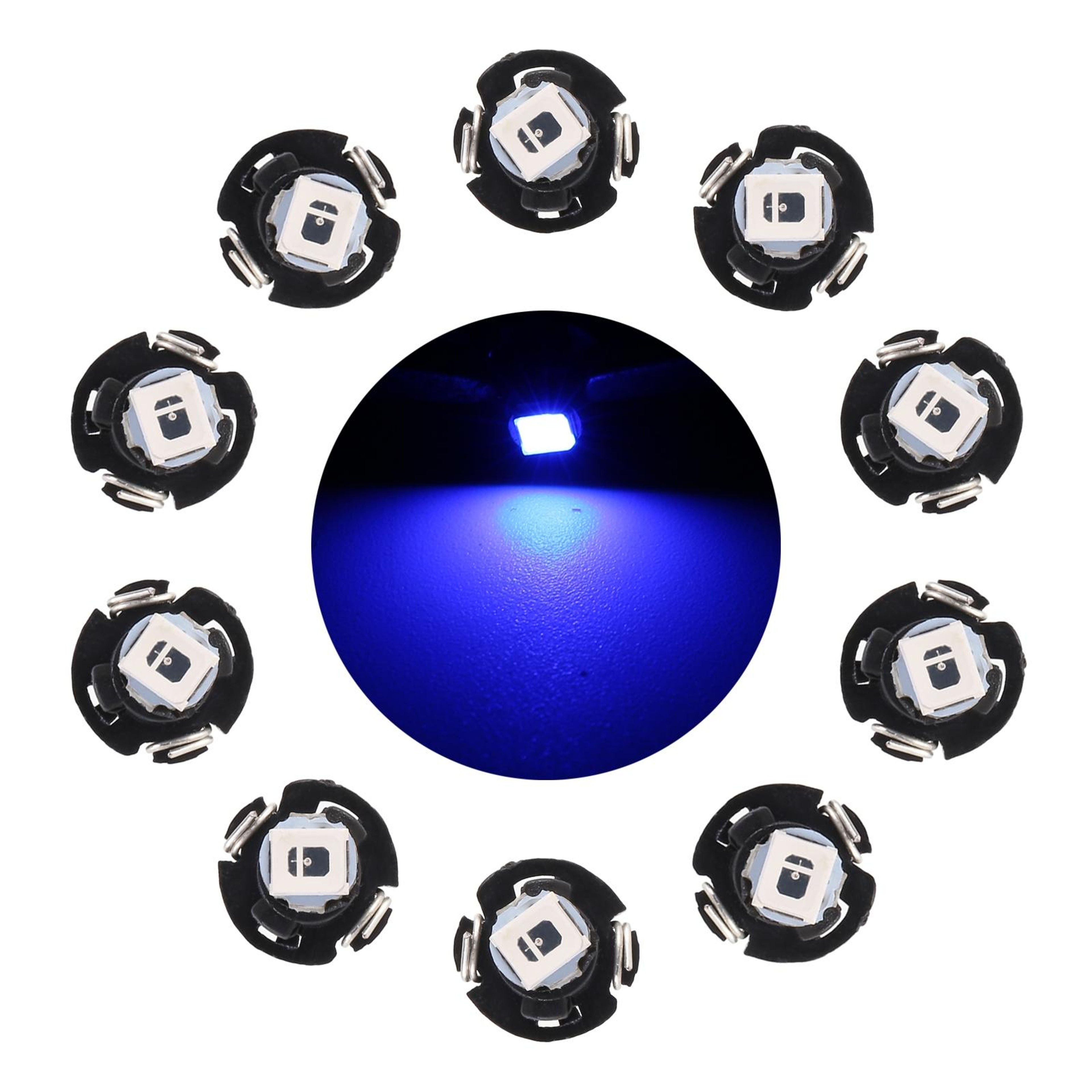 T3 LED Dashboard Bulbs 05W Instrument Panel Light Plug And Play Indicator Lamp Set 0