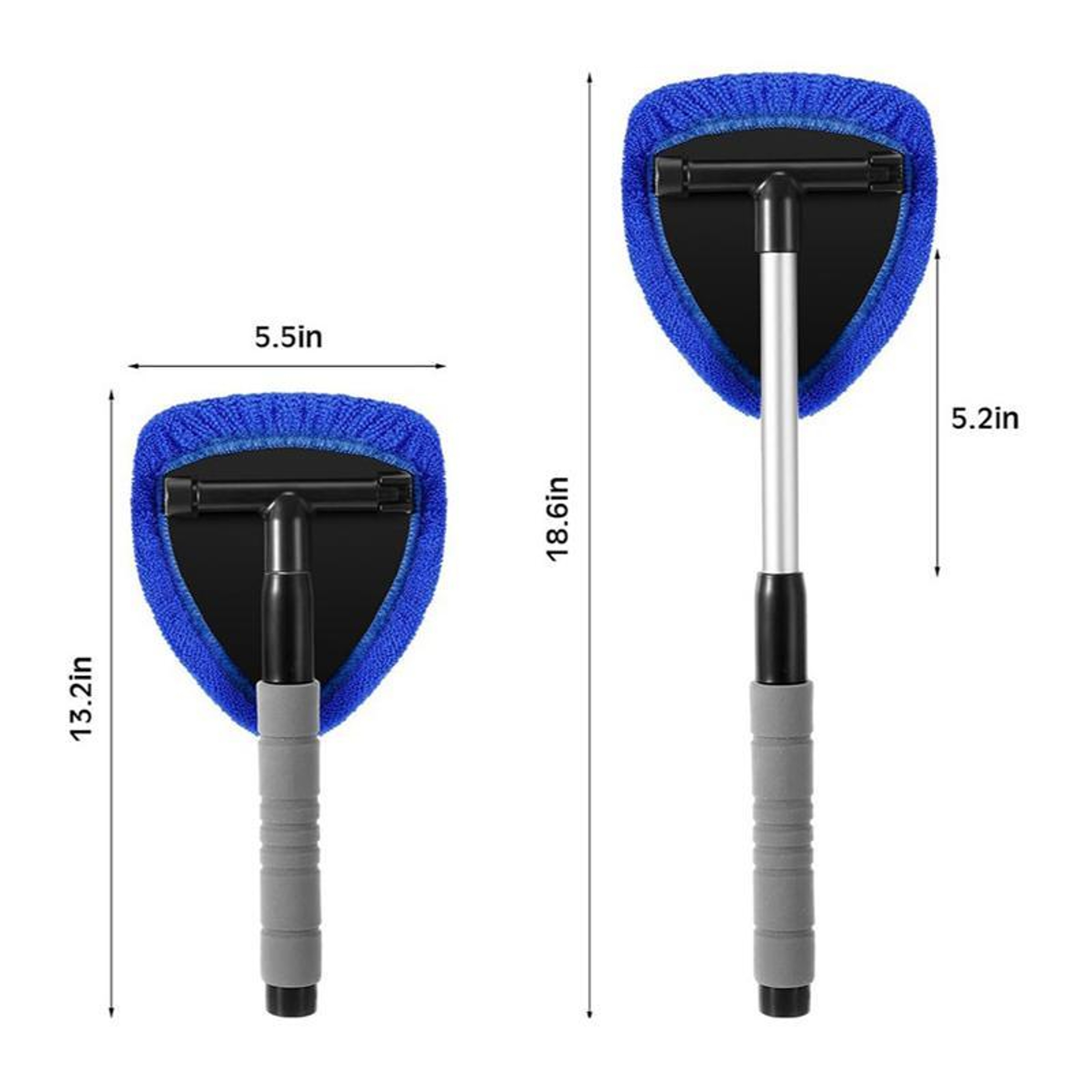 6 Piece Car Windshield Cleaning Tool Kit With Telescopic Handle Rotating Head And Spray Bottle 6