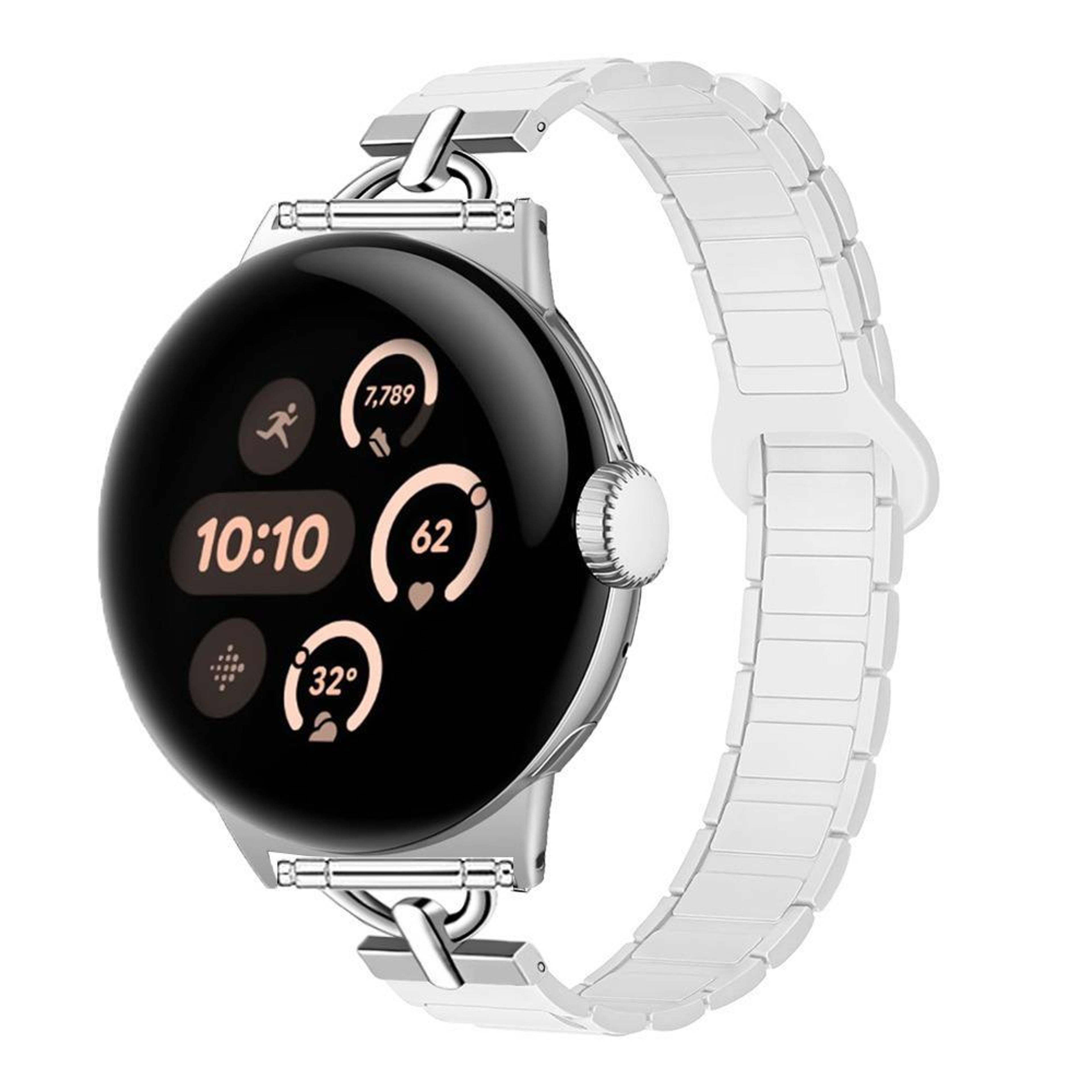 22mm Magnetic Silicone Watch Band D Shaped Tri Bead Adjustable Smartwatch Replacement Strap – view 15