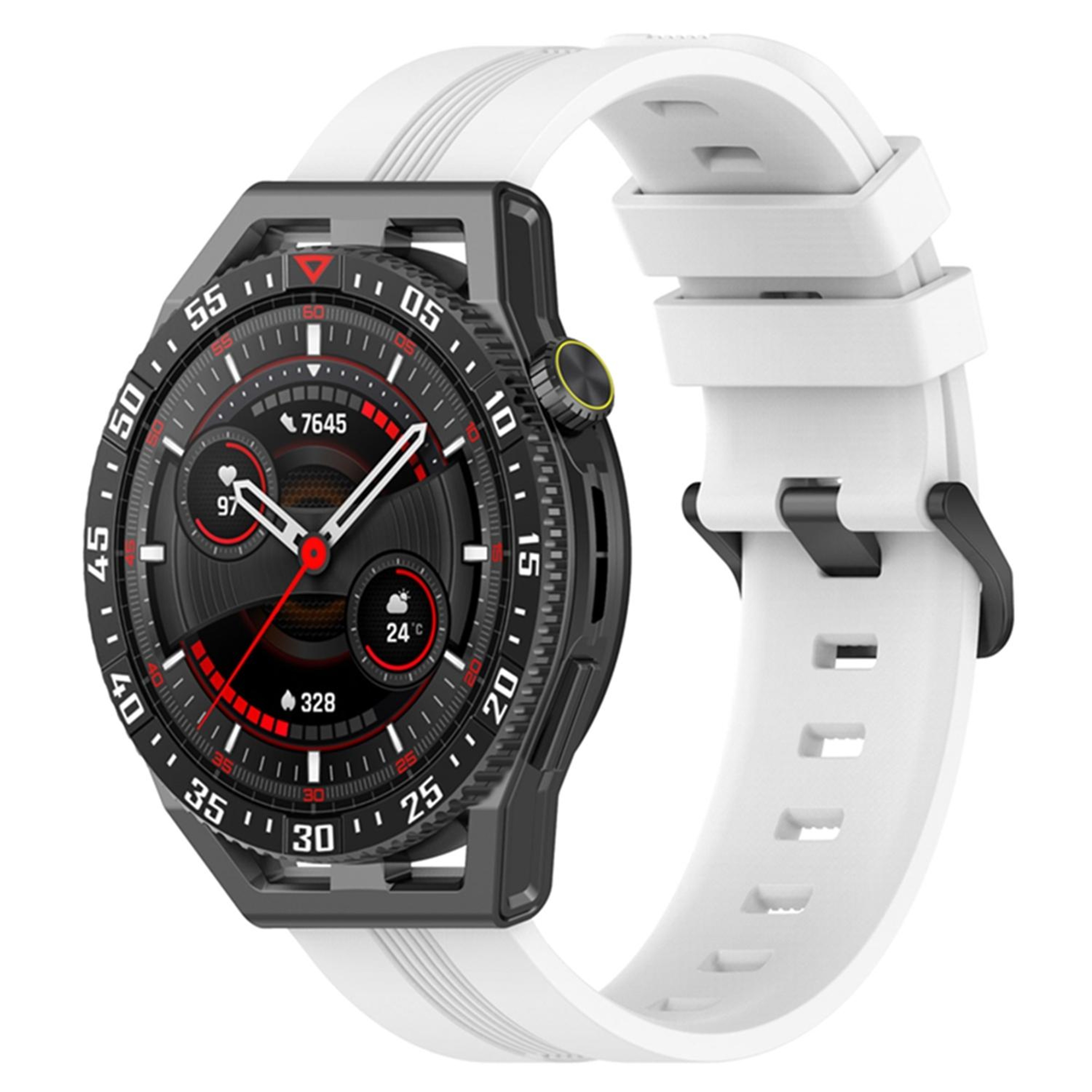 Coros Apex Apex Pro TicWatch Pro 3 22mm Silicone Watch Band Soft Adjustable Replacement Strap 9