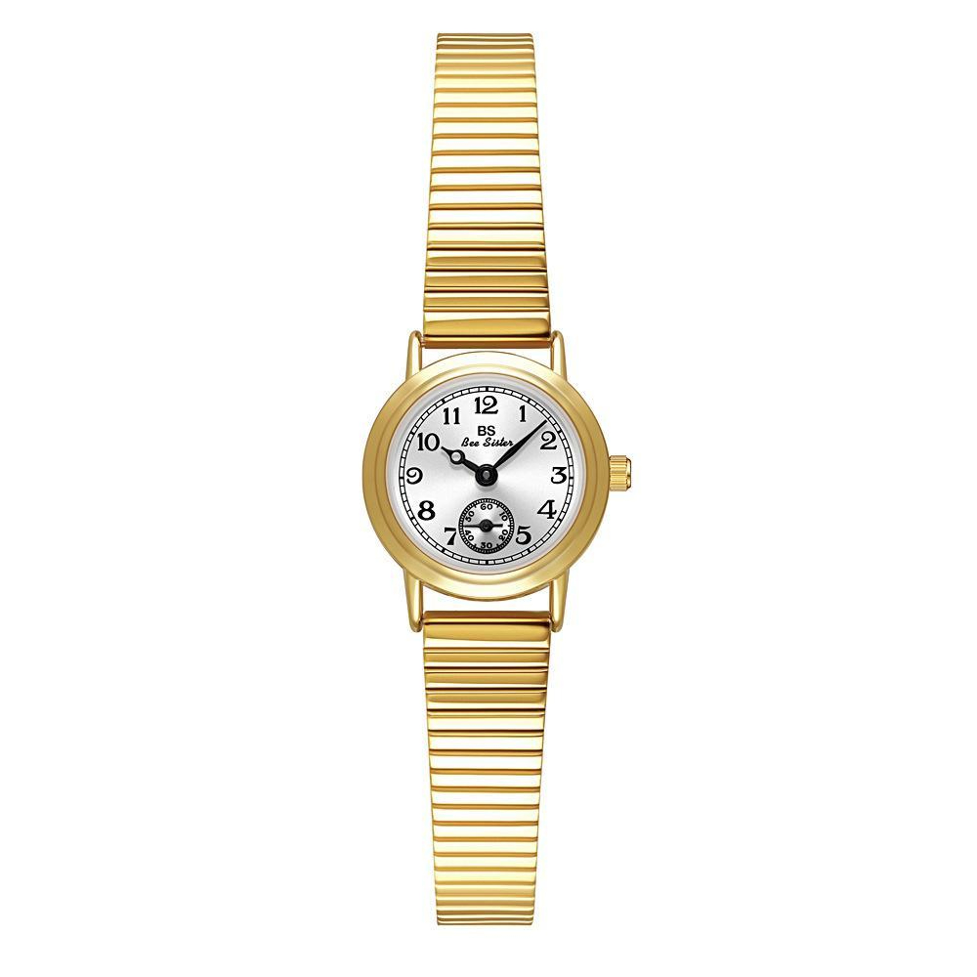 BS Bee Sister Vintage Womens Watch Small Round Quartz Watch With Bamboo Expansion Band 5