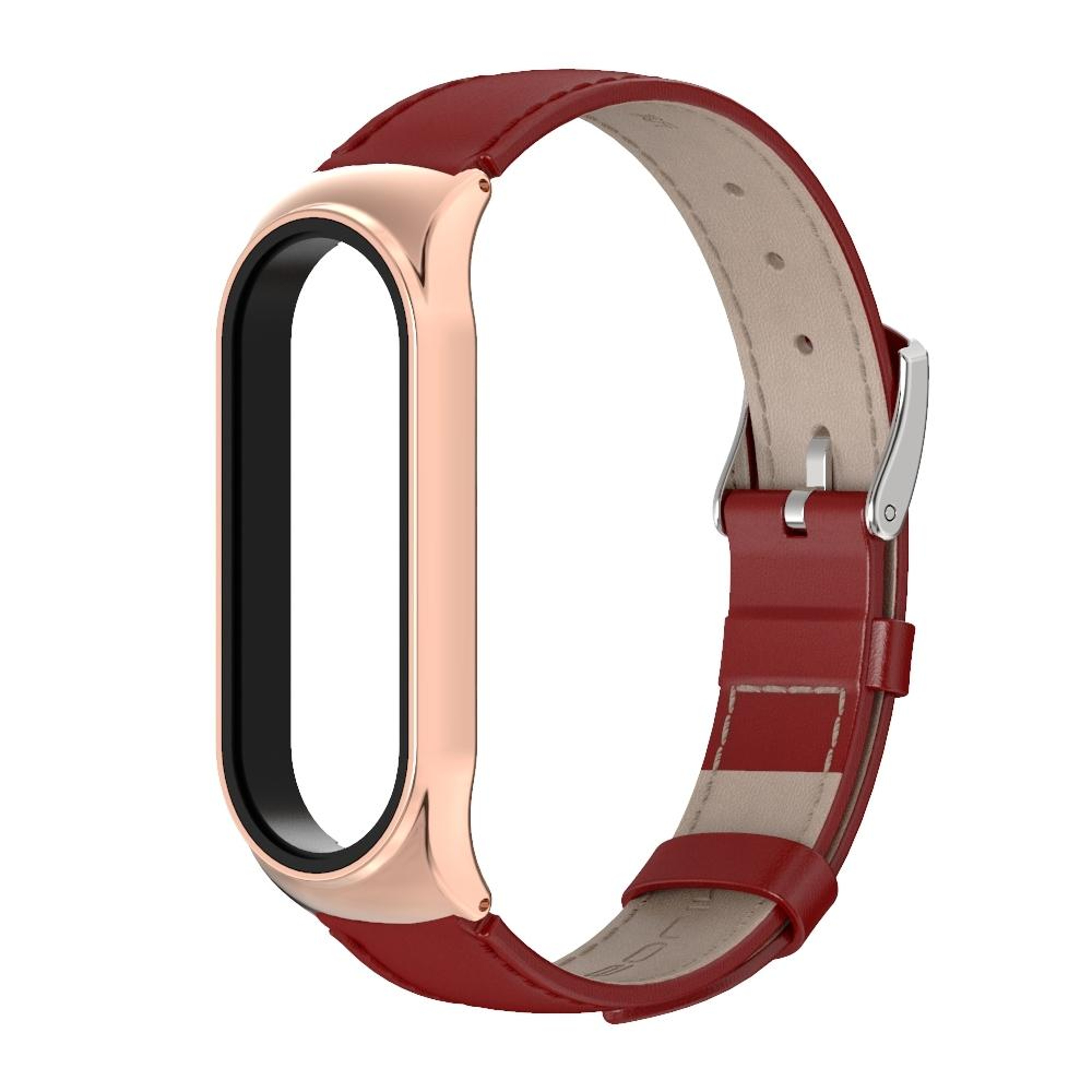 Mijobs Genuine Cowhide Xiaomi Mi Band 6 Leather Strap Adjustable Replacement Watch Band for Mi Band 5 – view 9