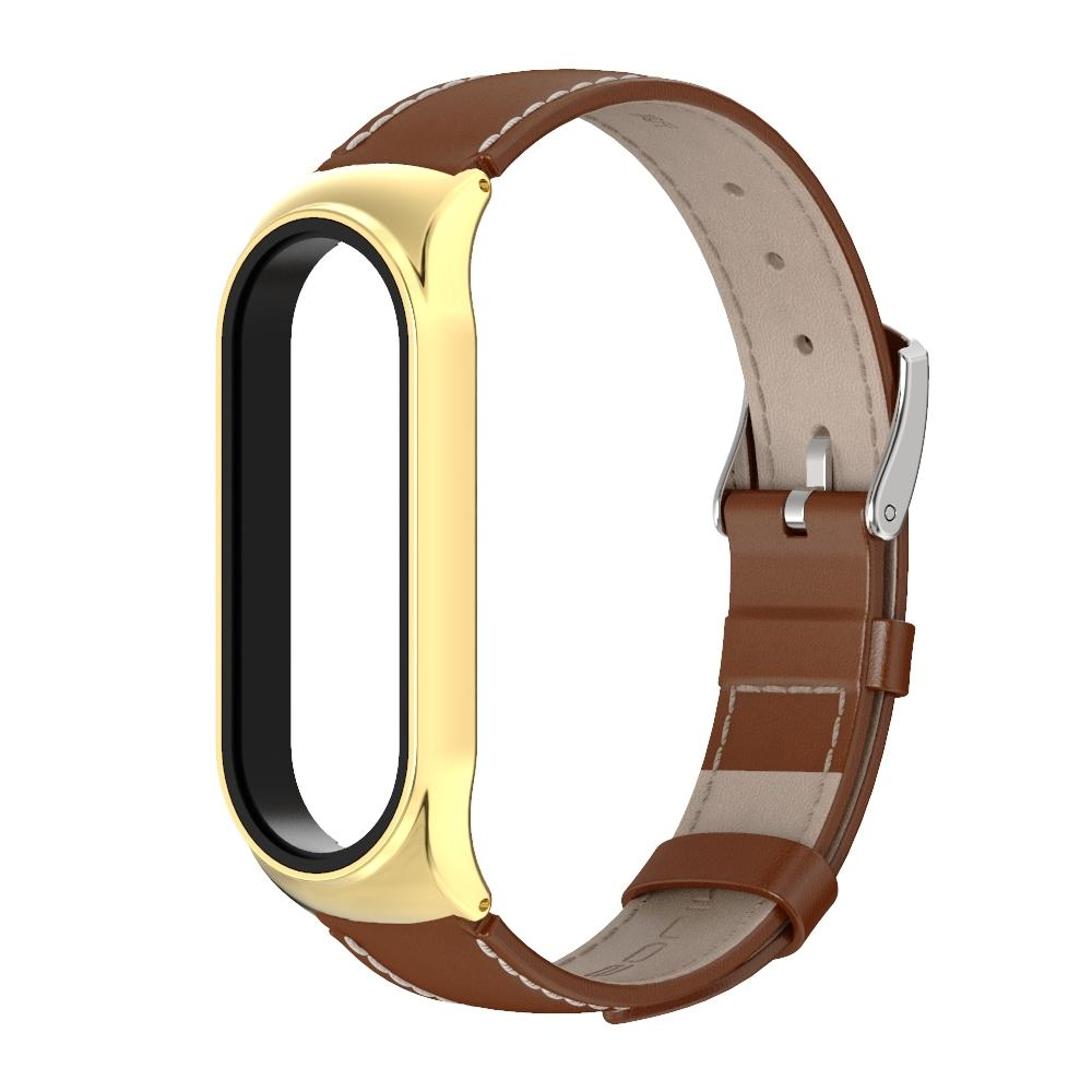 Mijobs Genuine Cowhide Xiaomi Mi Band 6 Leather Strap Adjustable Replacement Watch Band for Mi Band 5 – view 10