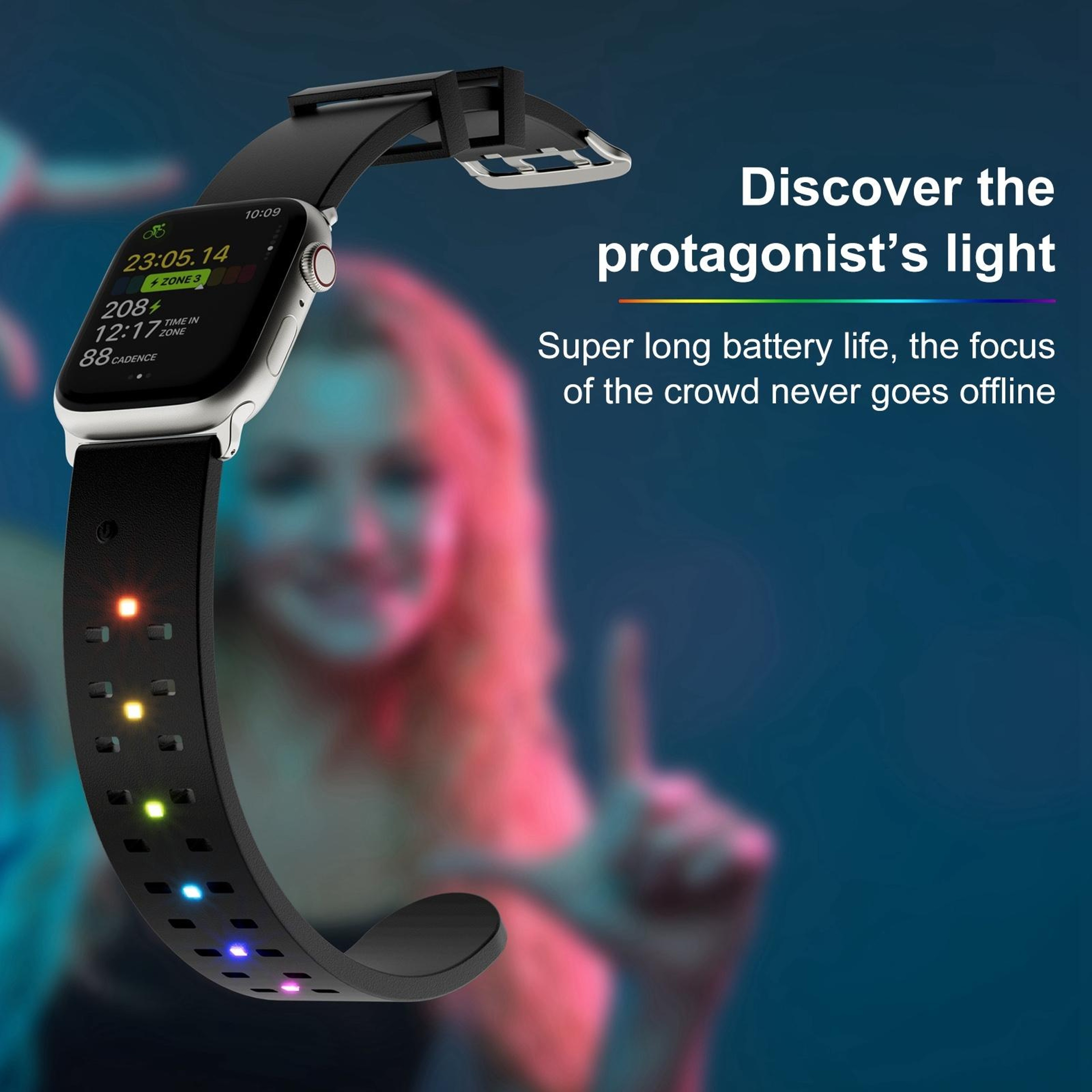 Luminous Silicone Watch Band Glow In The Dark Replacement Sport Strap 8