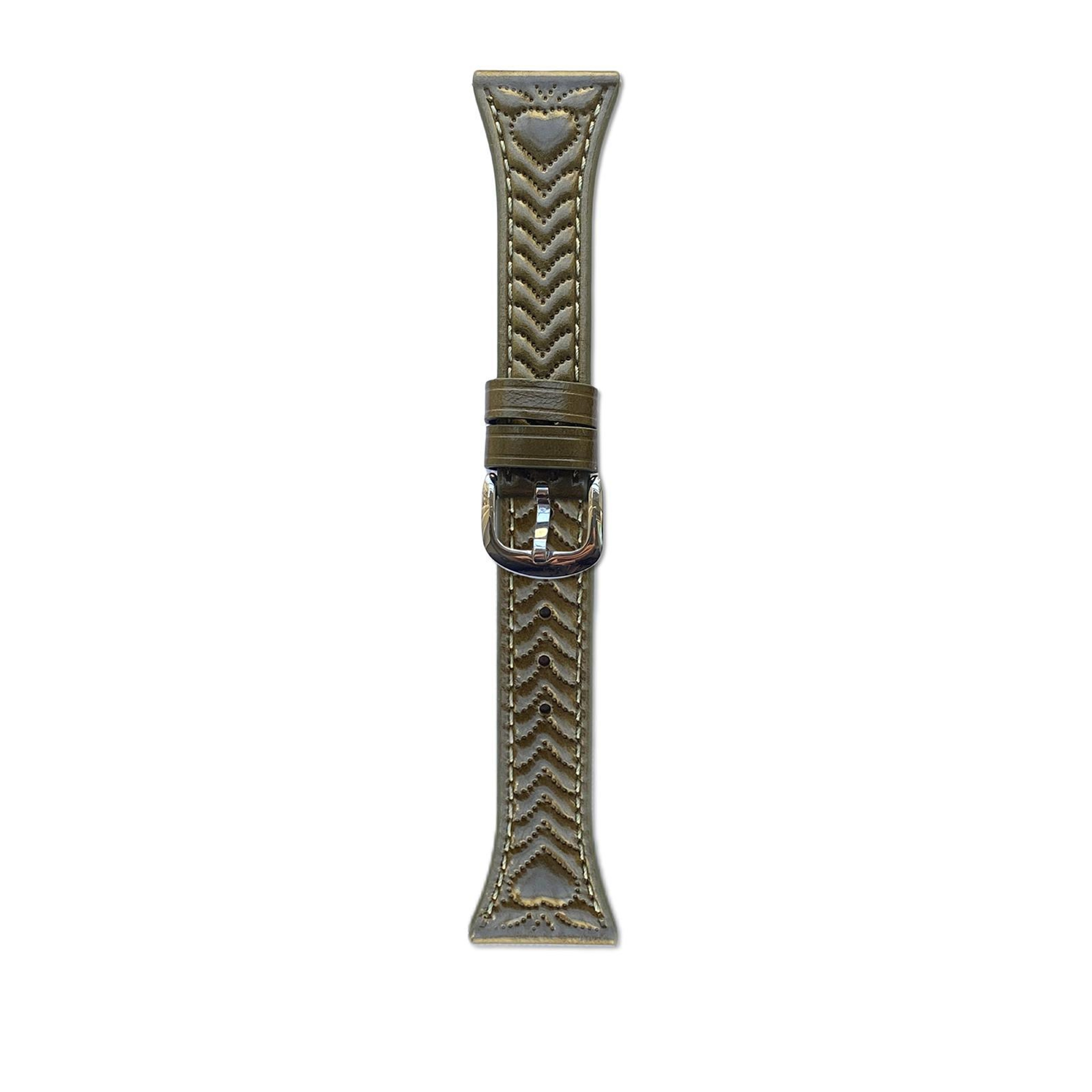 Heart Embossed Samsung Galaxy Watch3 45mm Band 22mm Leather Watch Band Replacement Strap 3