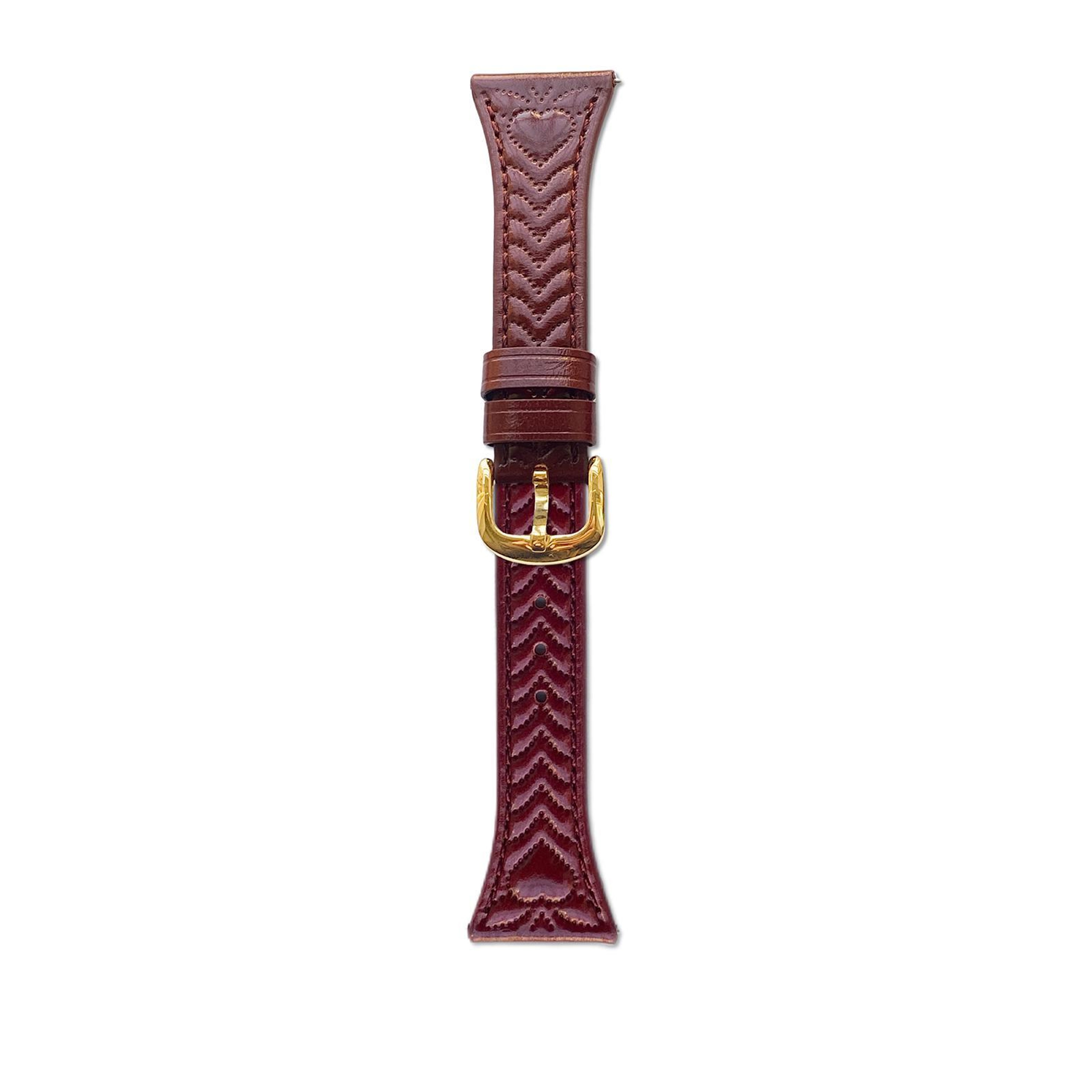 Heart Embossed Samsung Galaxy Watch3 45mm Band 22mm Leather Watch Band Replacement Strap 14
