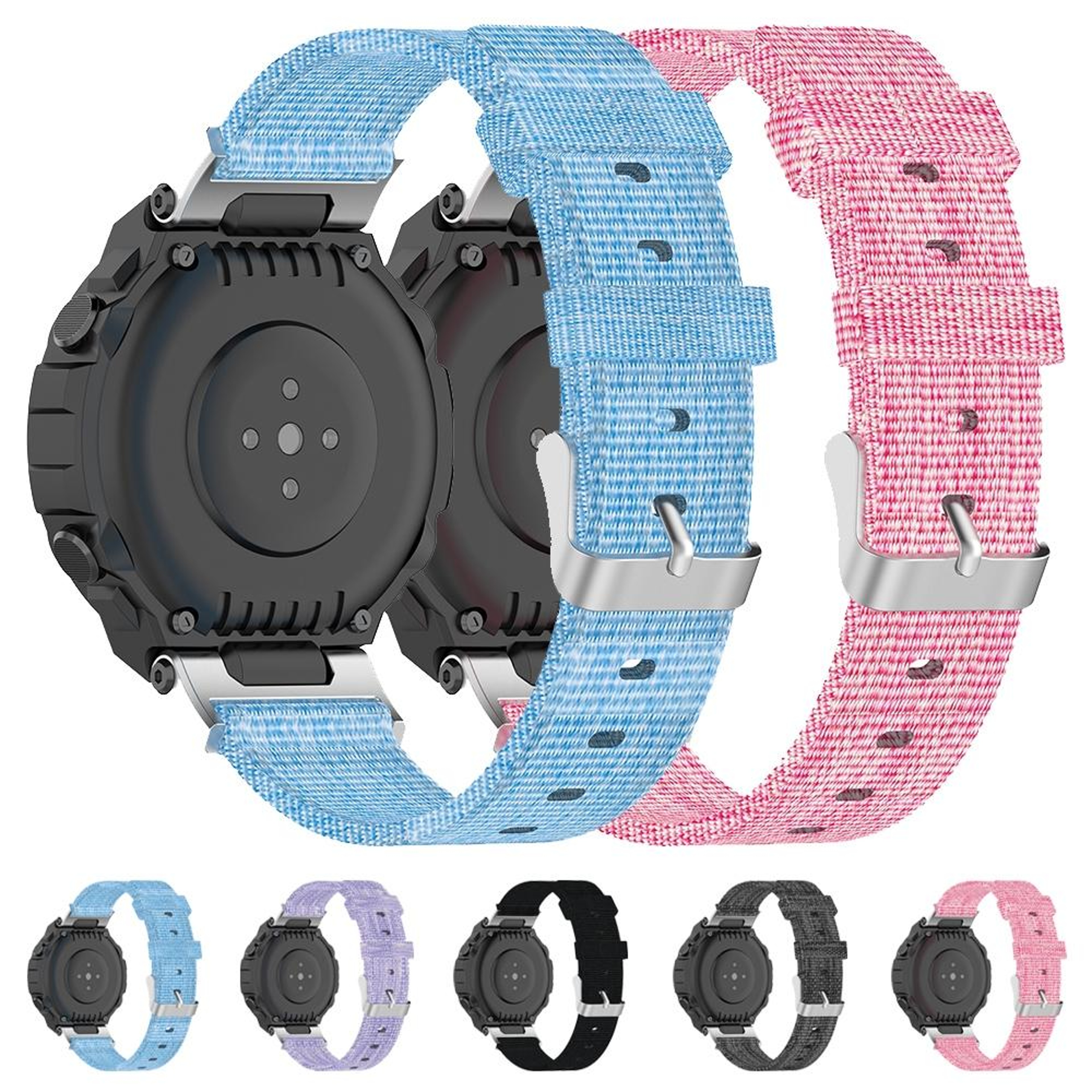 Amazfit T Rex Pro T Rex Nylon Watch Band Adjustable Canvas Watch Strap with Installation Tools – view 6