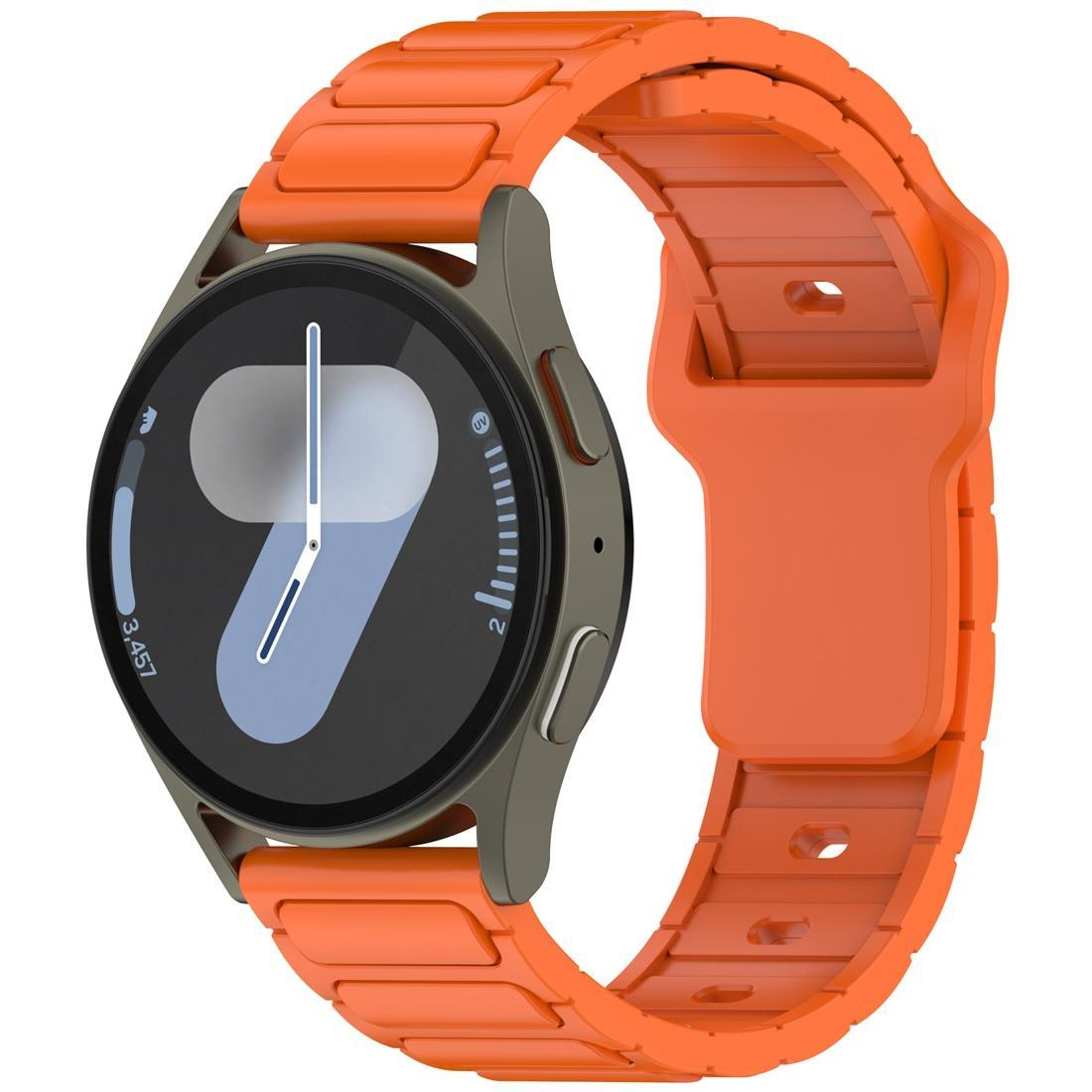 Silicone Watch Band Shaped Soft Adjustable Replacement Strap For Smartwatches 2