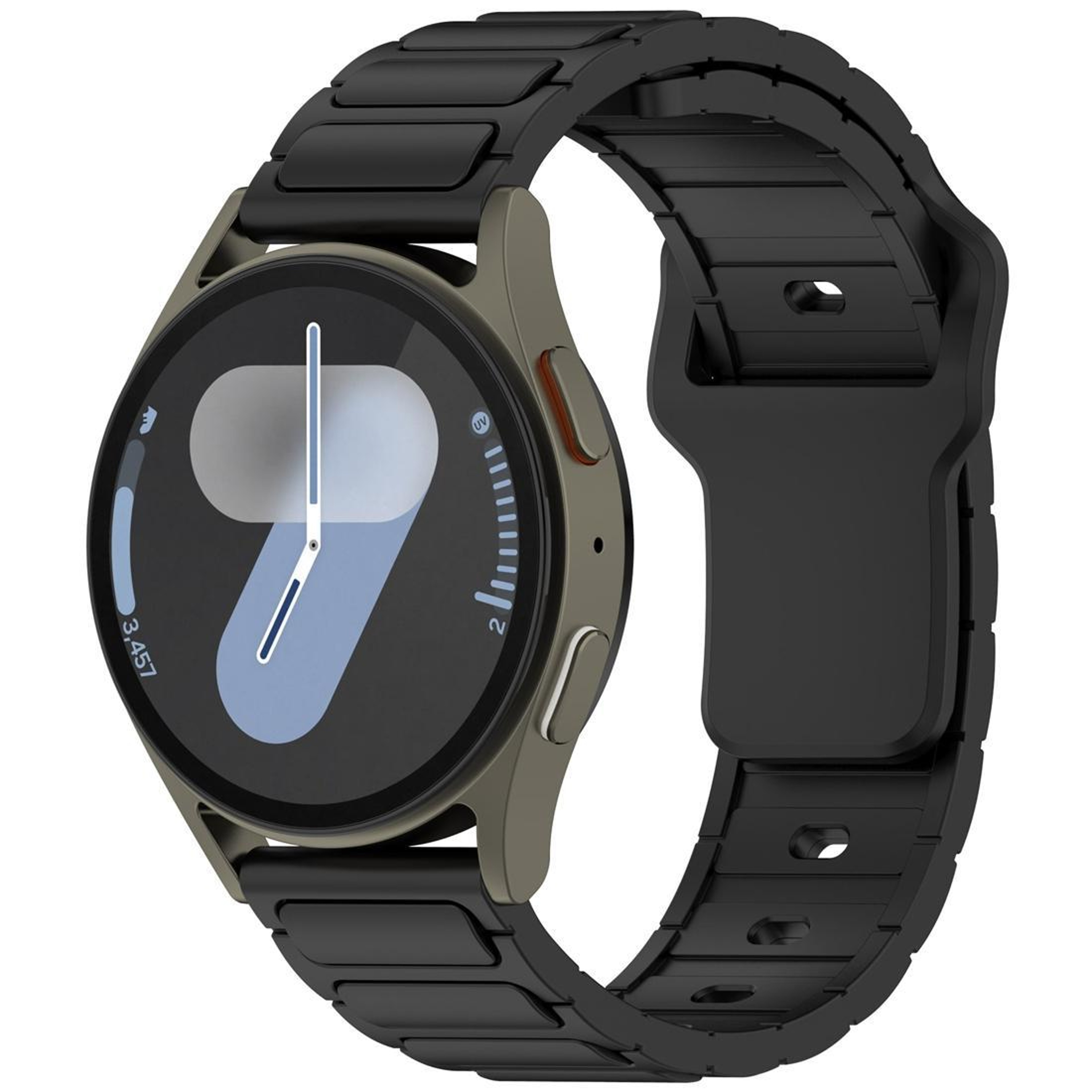 Silicone Watch Band Shaped Soft Adjustable Replacement Strap For Smartwatches 10