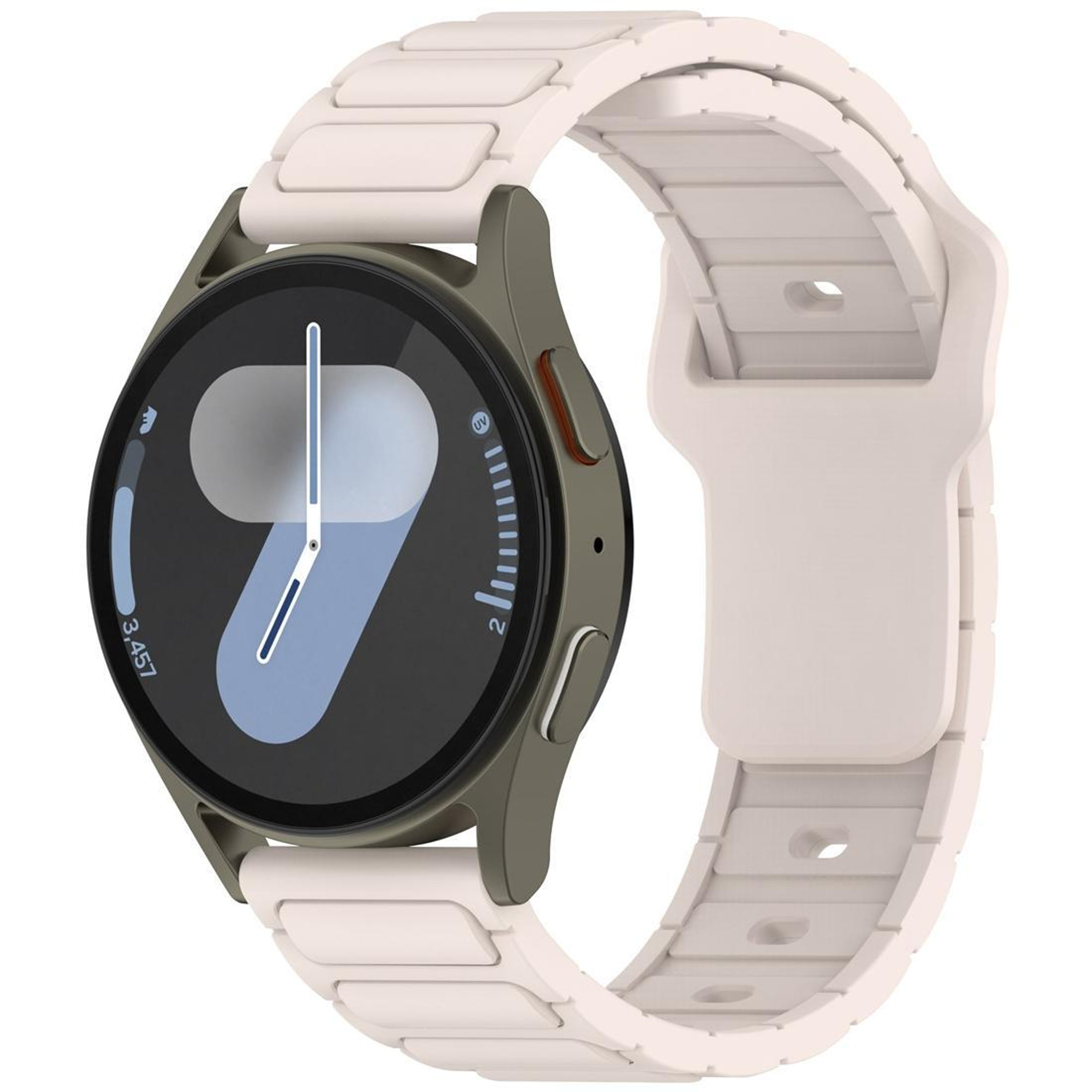Silicone Watch Band Shaped Soft Adjustable Replacement Strap For Smartwatches 16