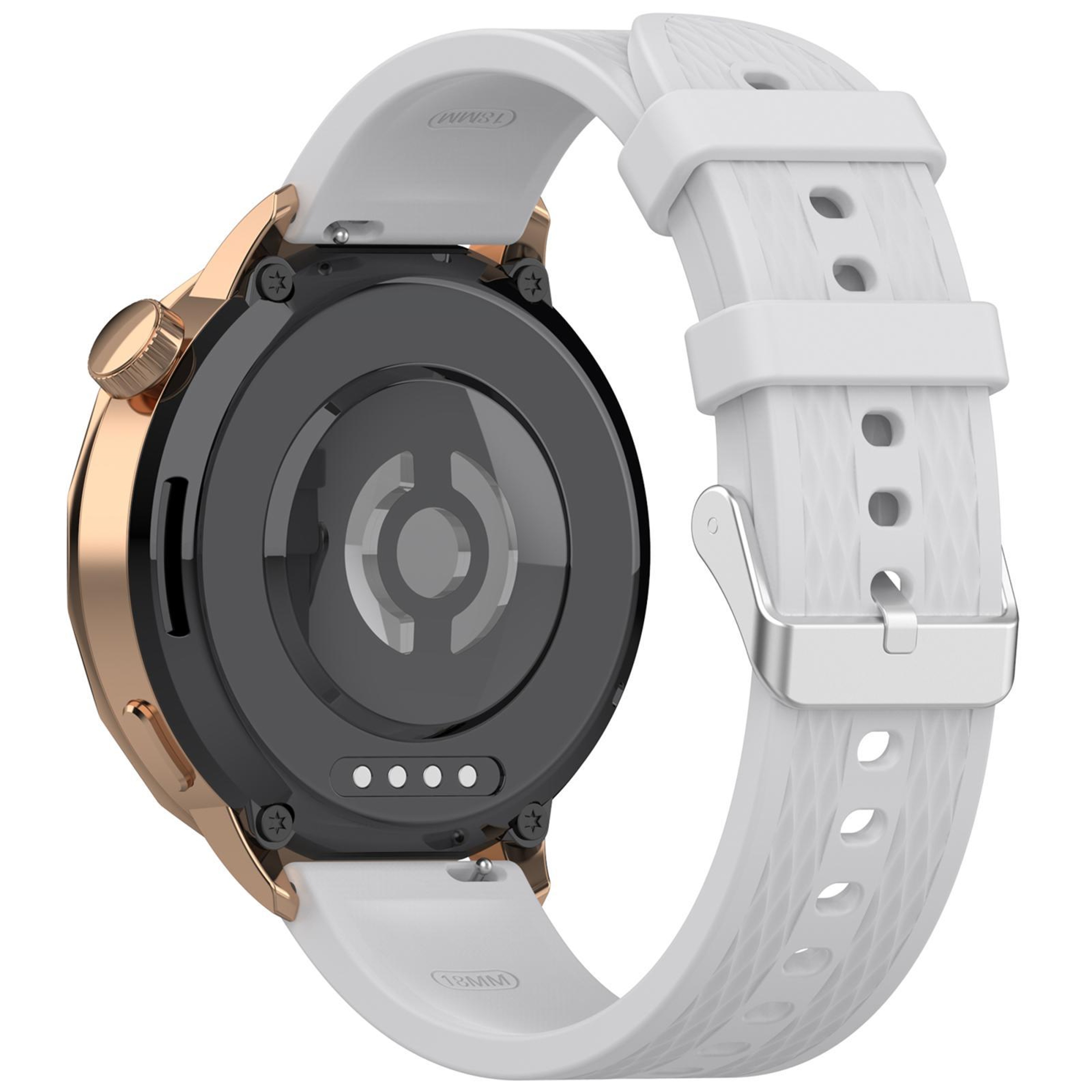 Quick Release Watch Band Soft Silicone Watch Strap With Rhombus Texture 3