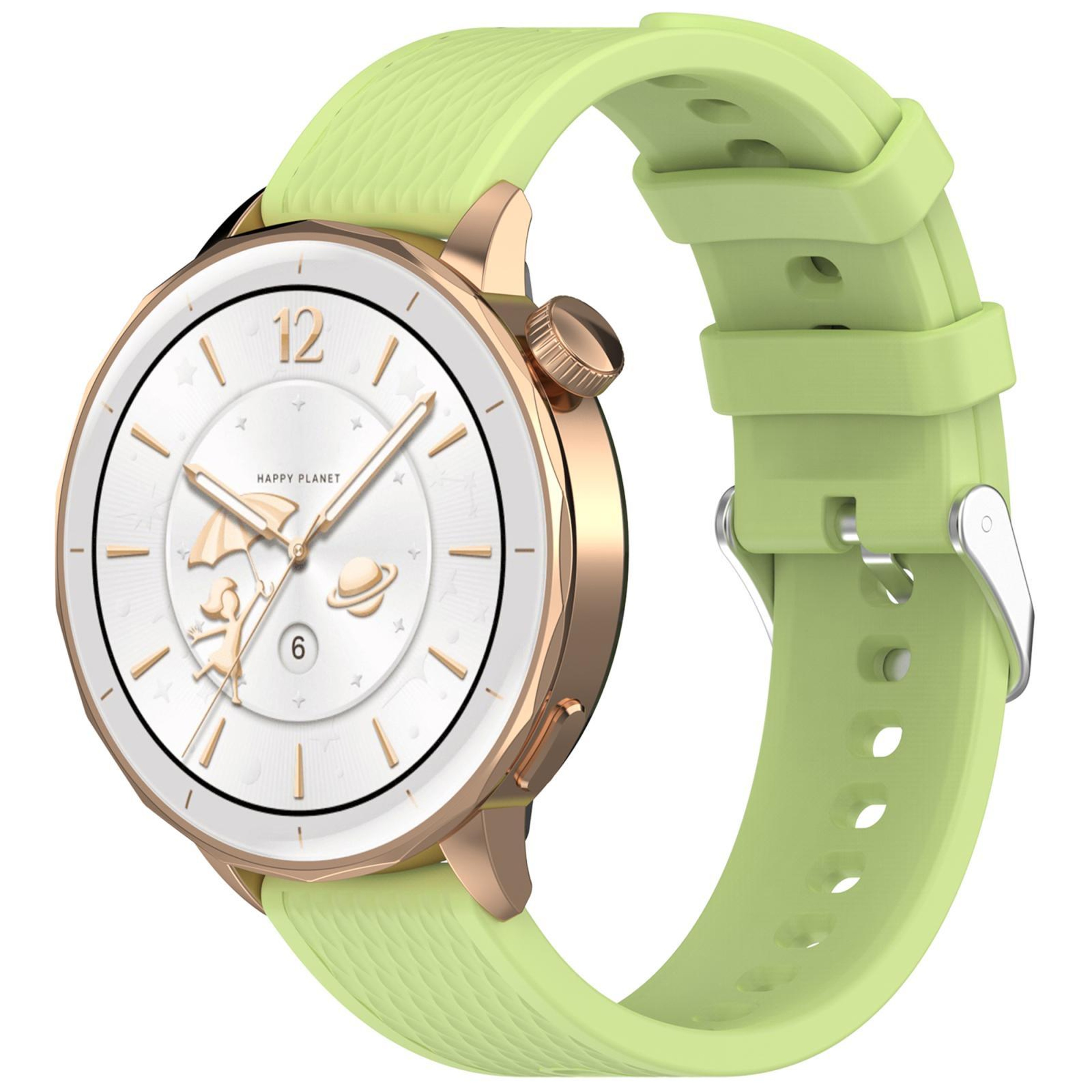 Quick Release Watch Band Soft Silicone Watch Strap With Rhombus Texture 16