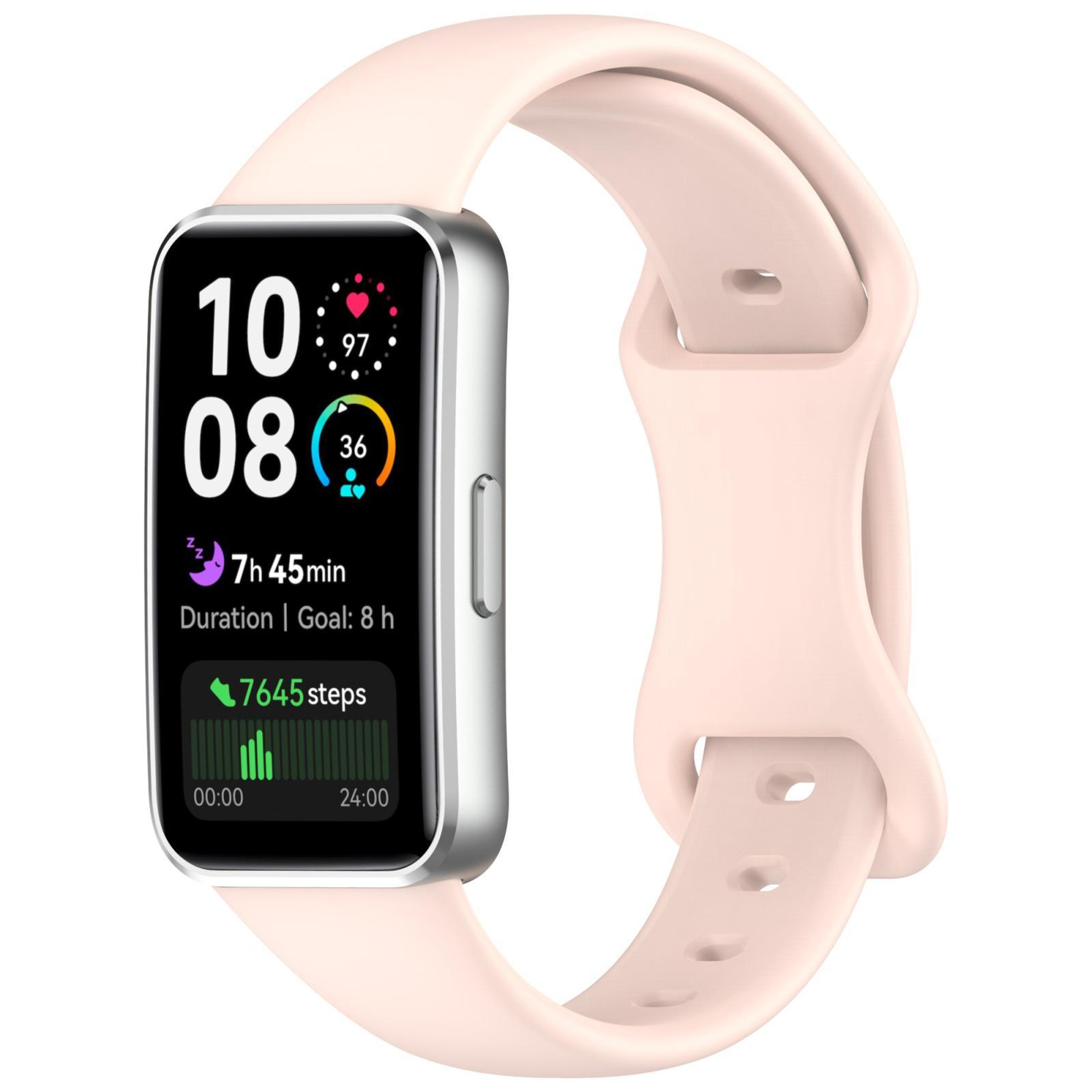 Huawei Band 10 Silicone Watch Band With Butterfly Buckle Adjustable Replacement Strap 1