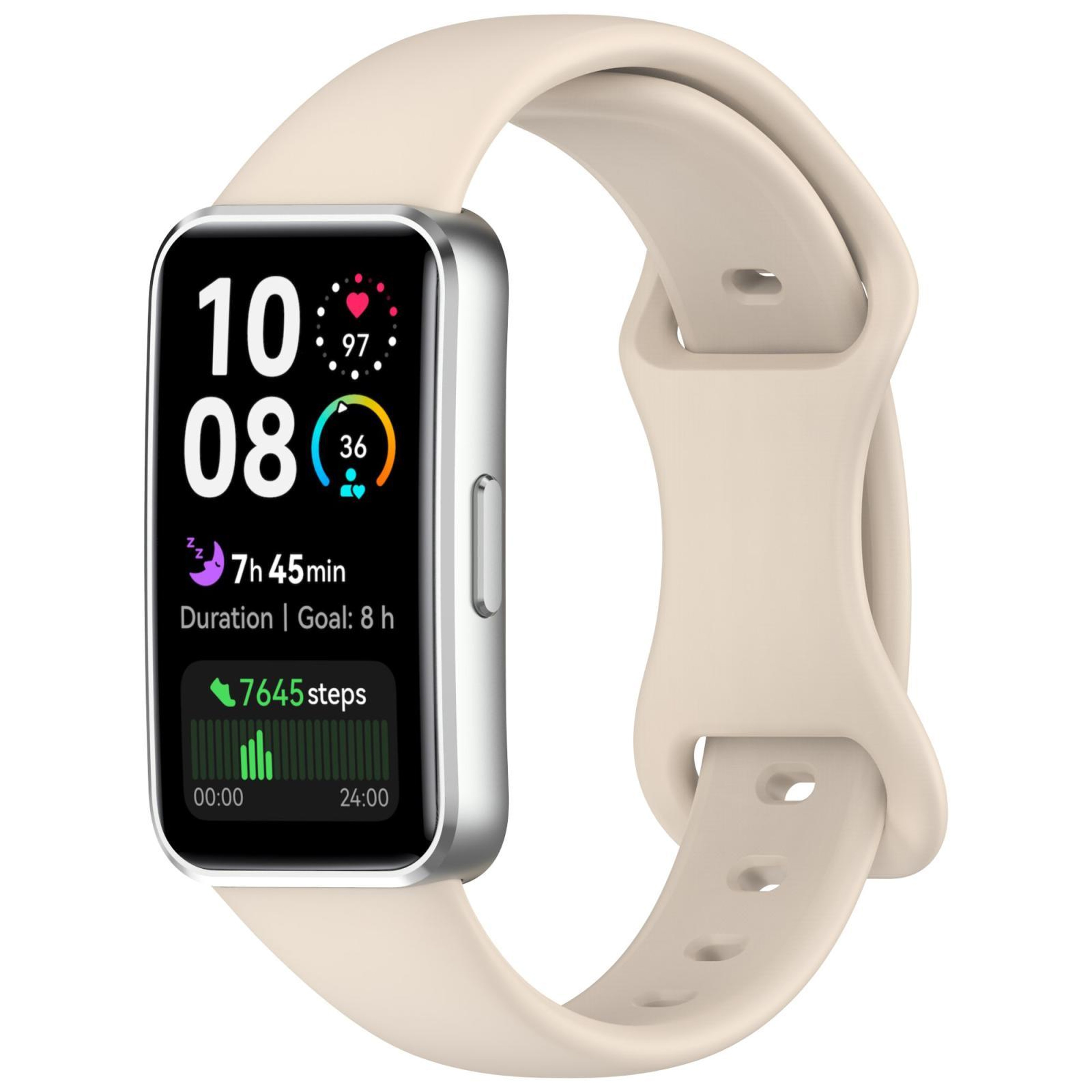 Huawei Band 10 Silicone Watch Band With Butterfly Buckle Adjustable Replacement Strap 19