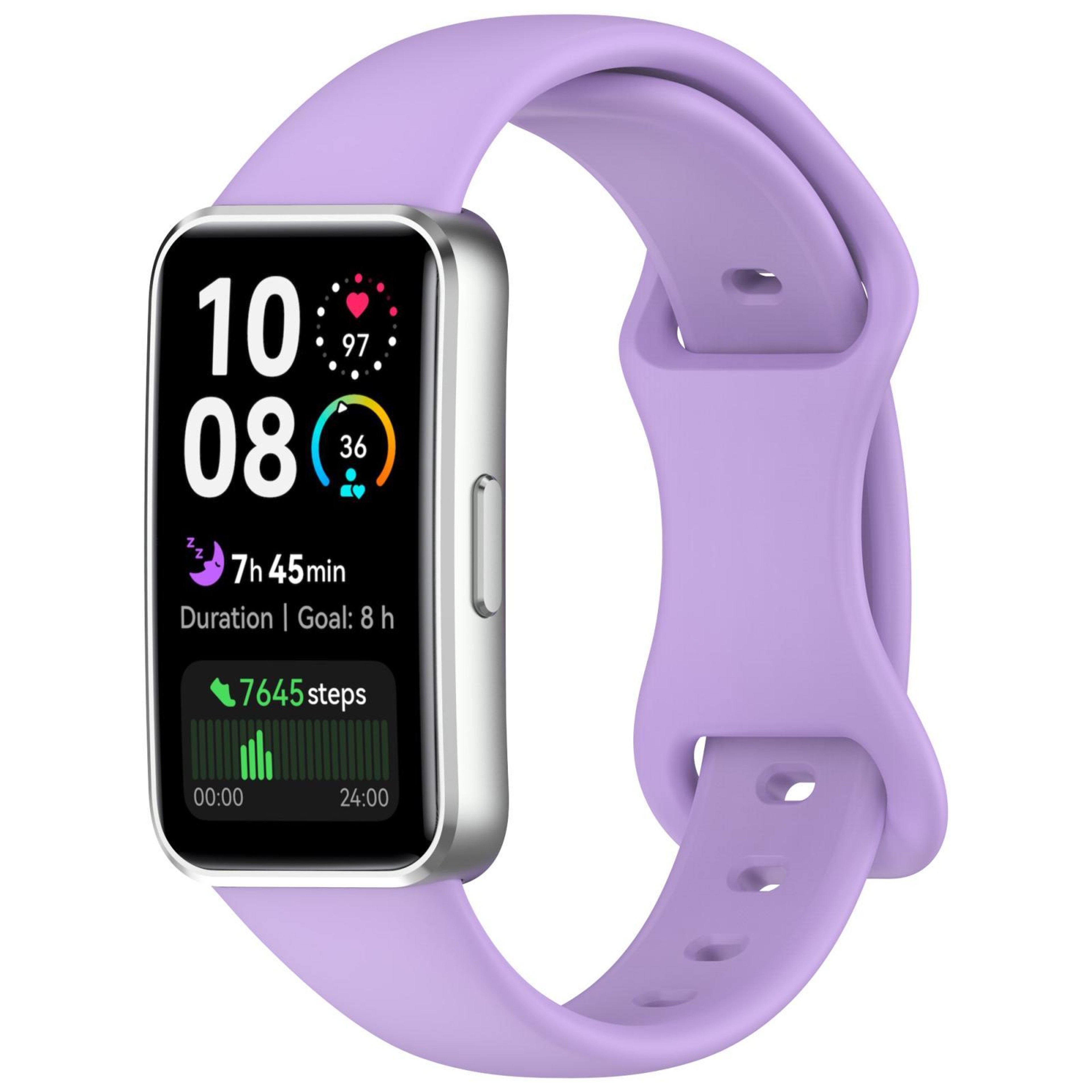 Huawei Band 10 Silicone Watch Band With Butterfly Buckle Adjustable Replacement Strap 21
