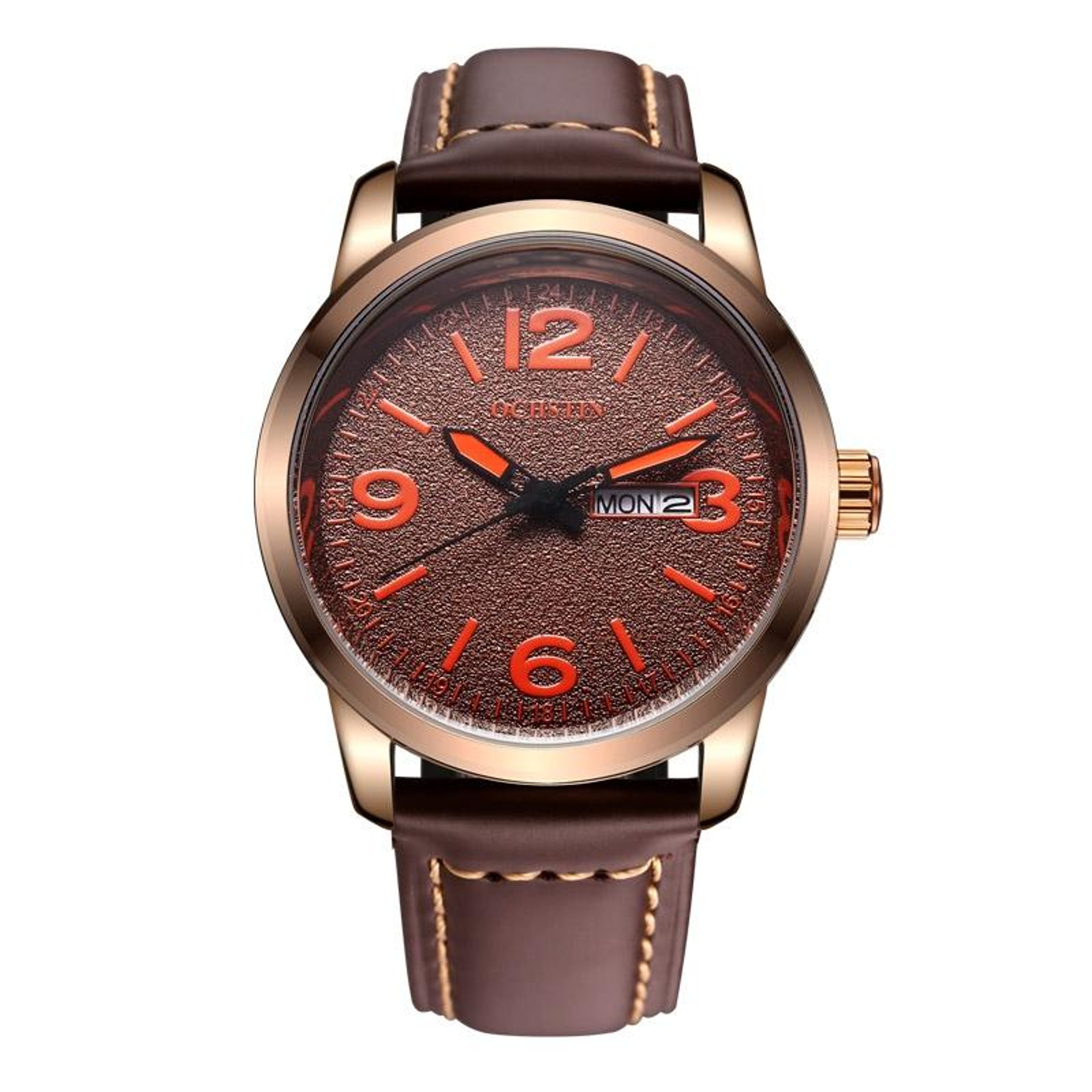 Ochstin 6047B Business Quartz Watch Genuine Leather Watch For Men Waterproof Luminous Analog Wristw 7