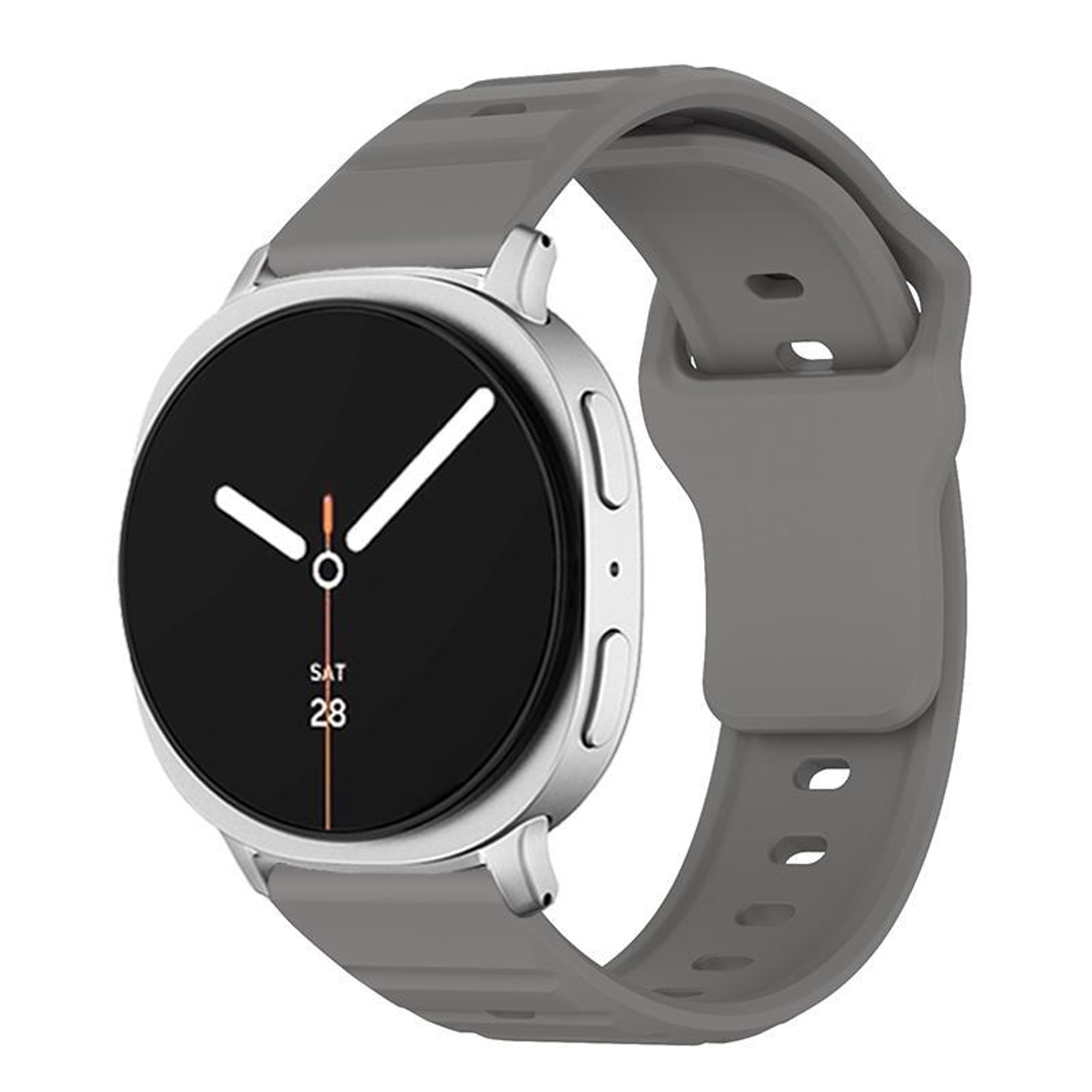 Samsung Galaxy Watch8 Classic Silicone Watch Band Wave Texture Adjustable Sport Strap – view 10