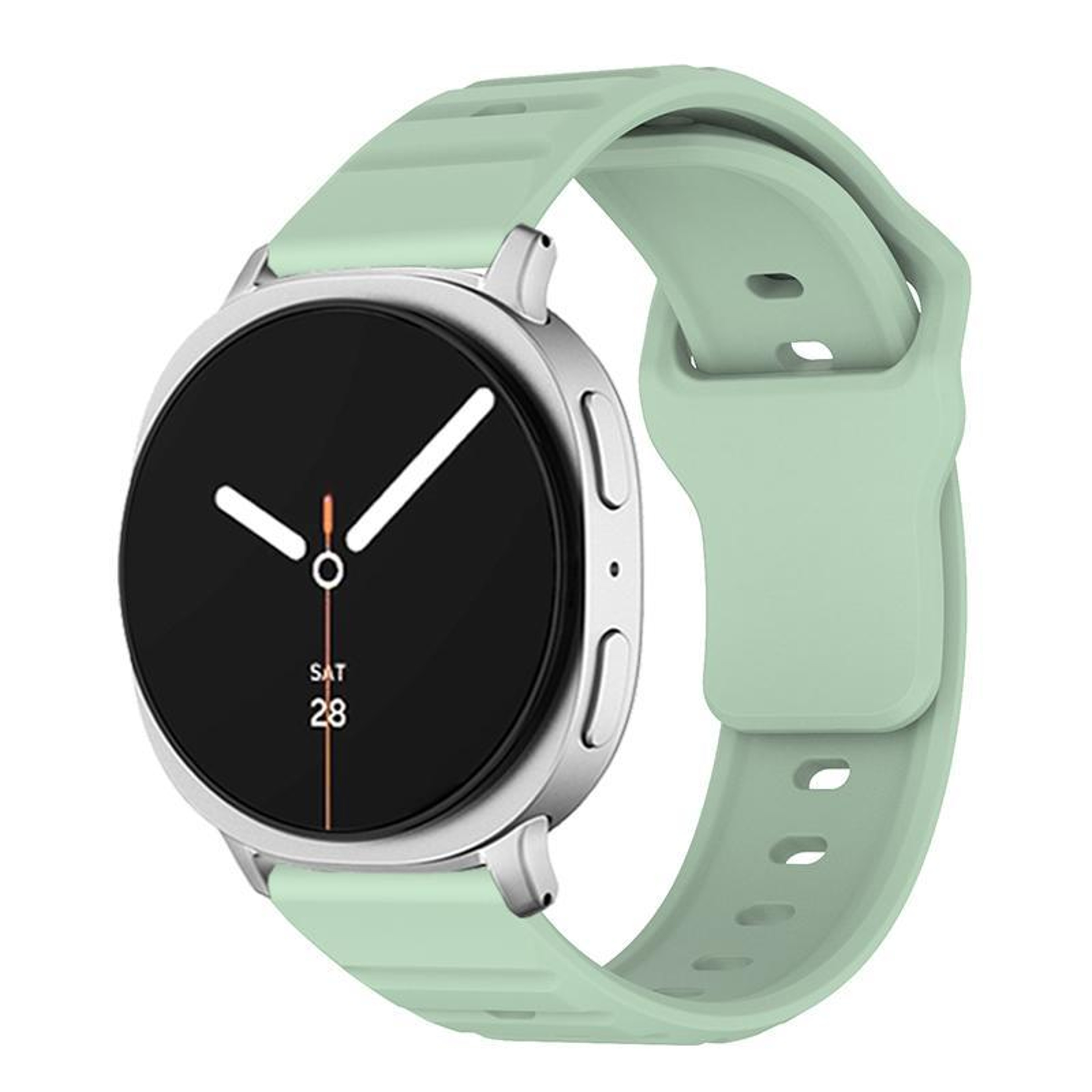 Samsung Galaxy Watch8 Classic Silicone Watch Band Wave Texture Adjustable Sport Strap – view 12