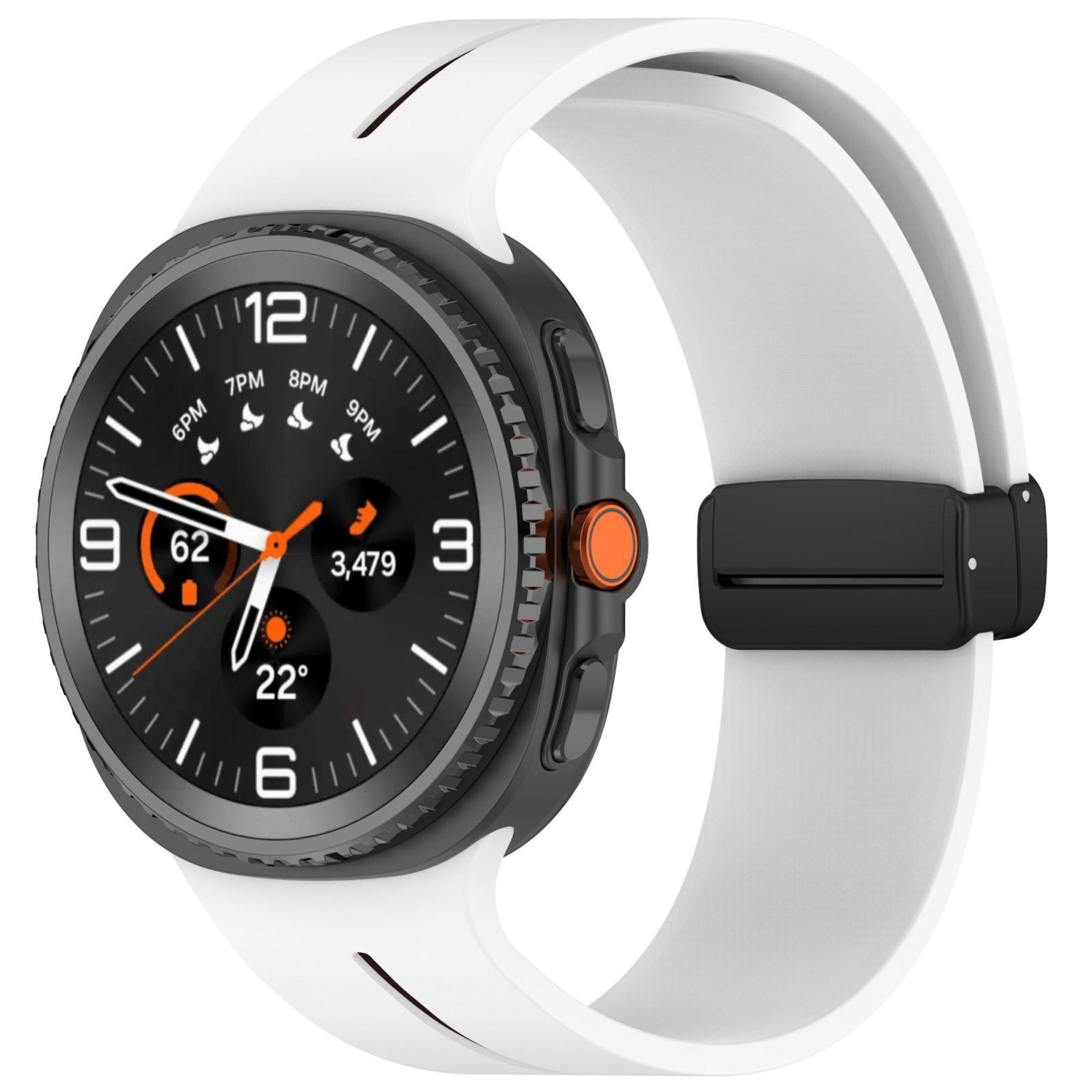 Samsung Galaxy Watch8 Classic Magnetic Silicone Watch Band Adjustable Soft Replacement Strap 14