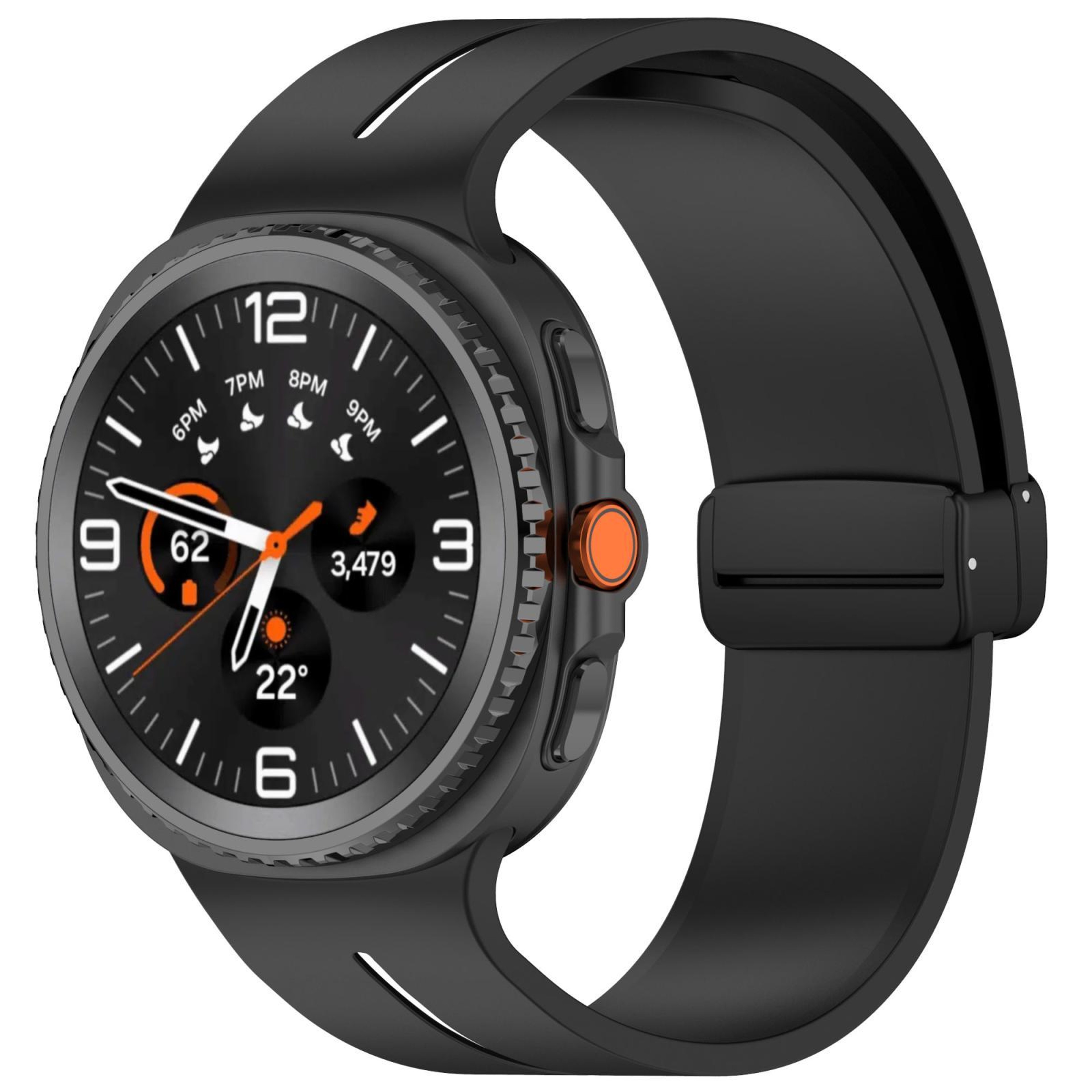 Samsung Galaxy Watch8 Classic Magnetic Silicone Watch Band Adjustable Soft Replacement Strap 12