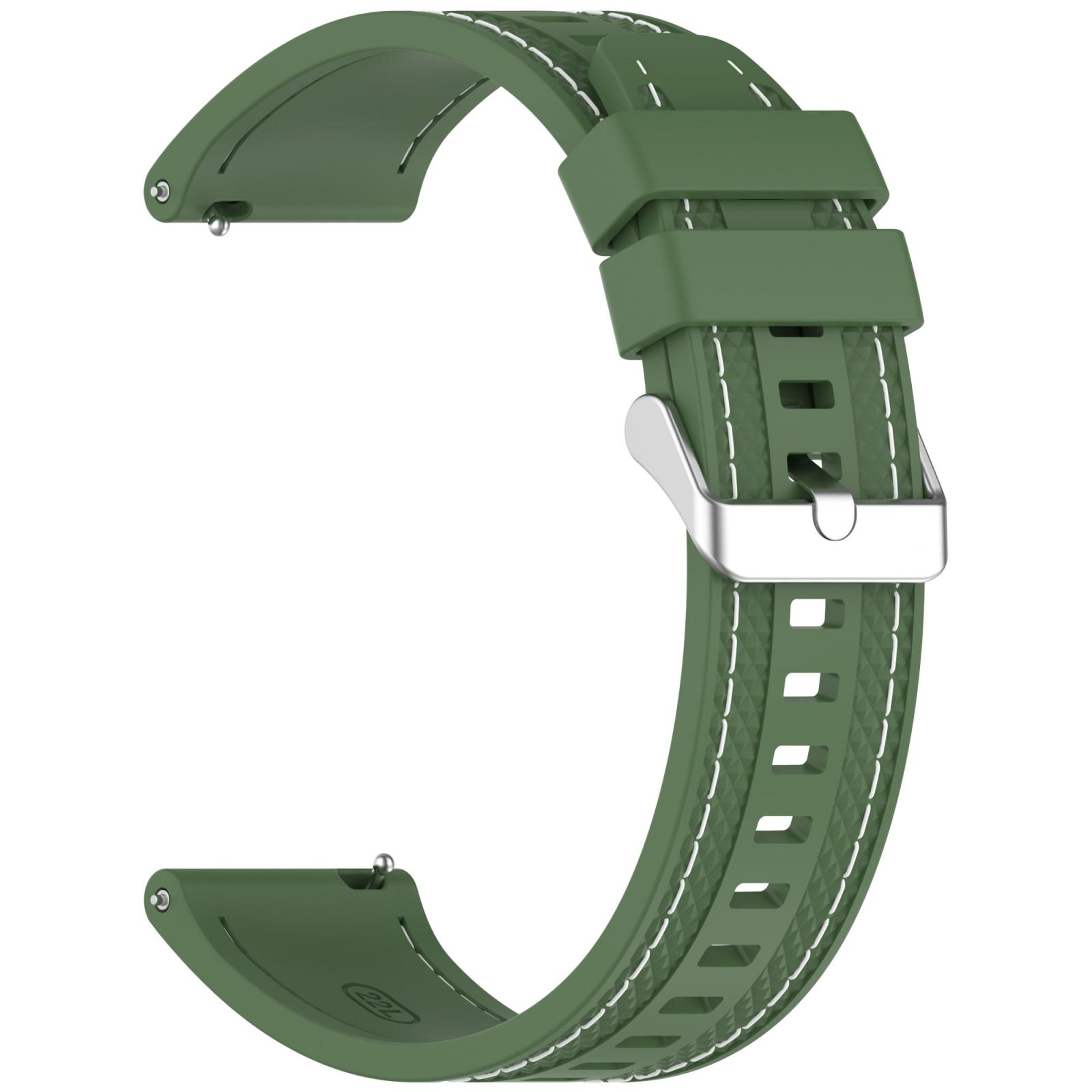 Samsung Galaxy Watch3 45mm Silicone Watch Band Quick Release Two Side Stitching Replacement Strap – view 4