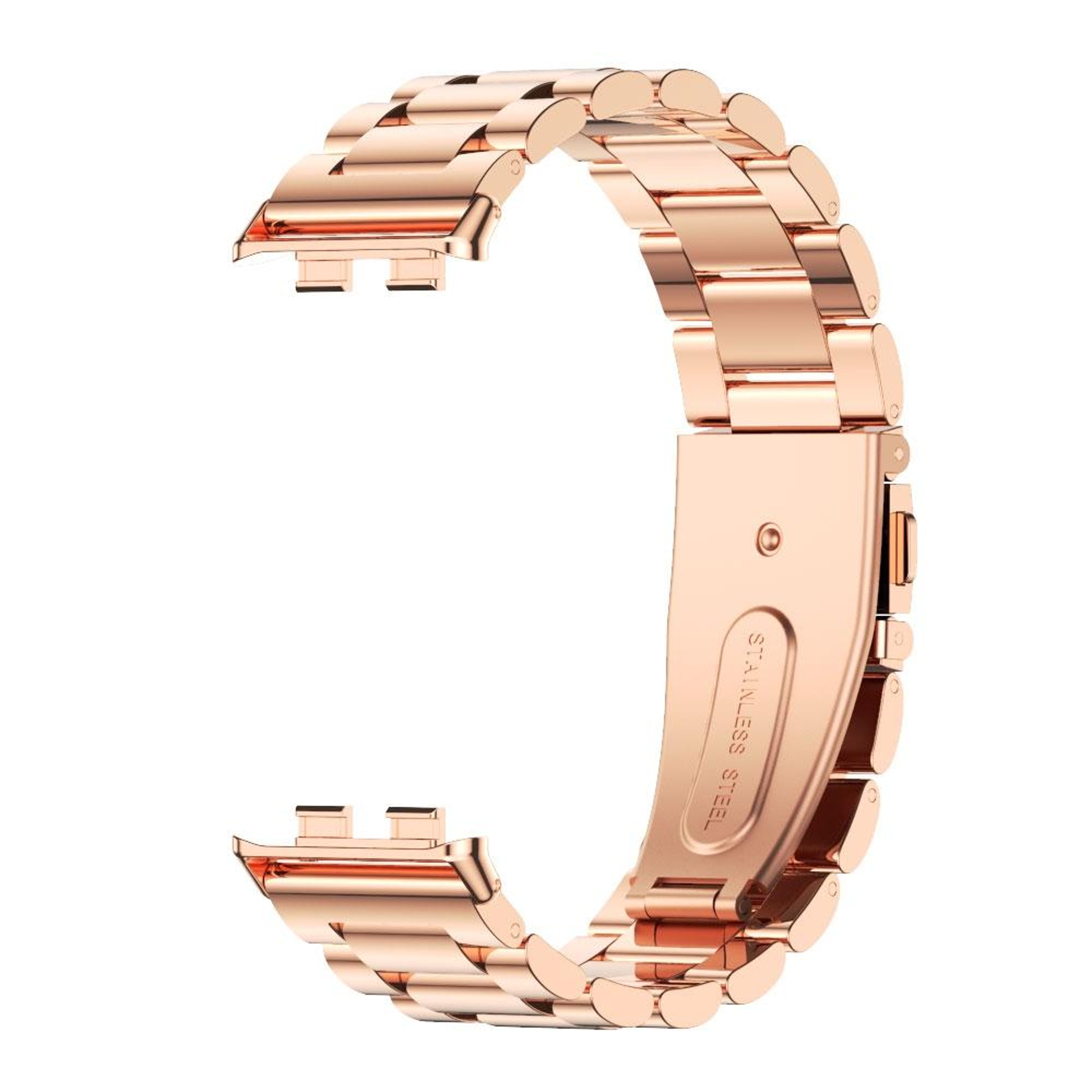 MIJOBS Honor Band 10 Strap Stainless Steel Three Bead Metal Watch Band For Honor Band 10 9 1