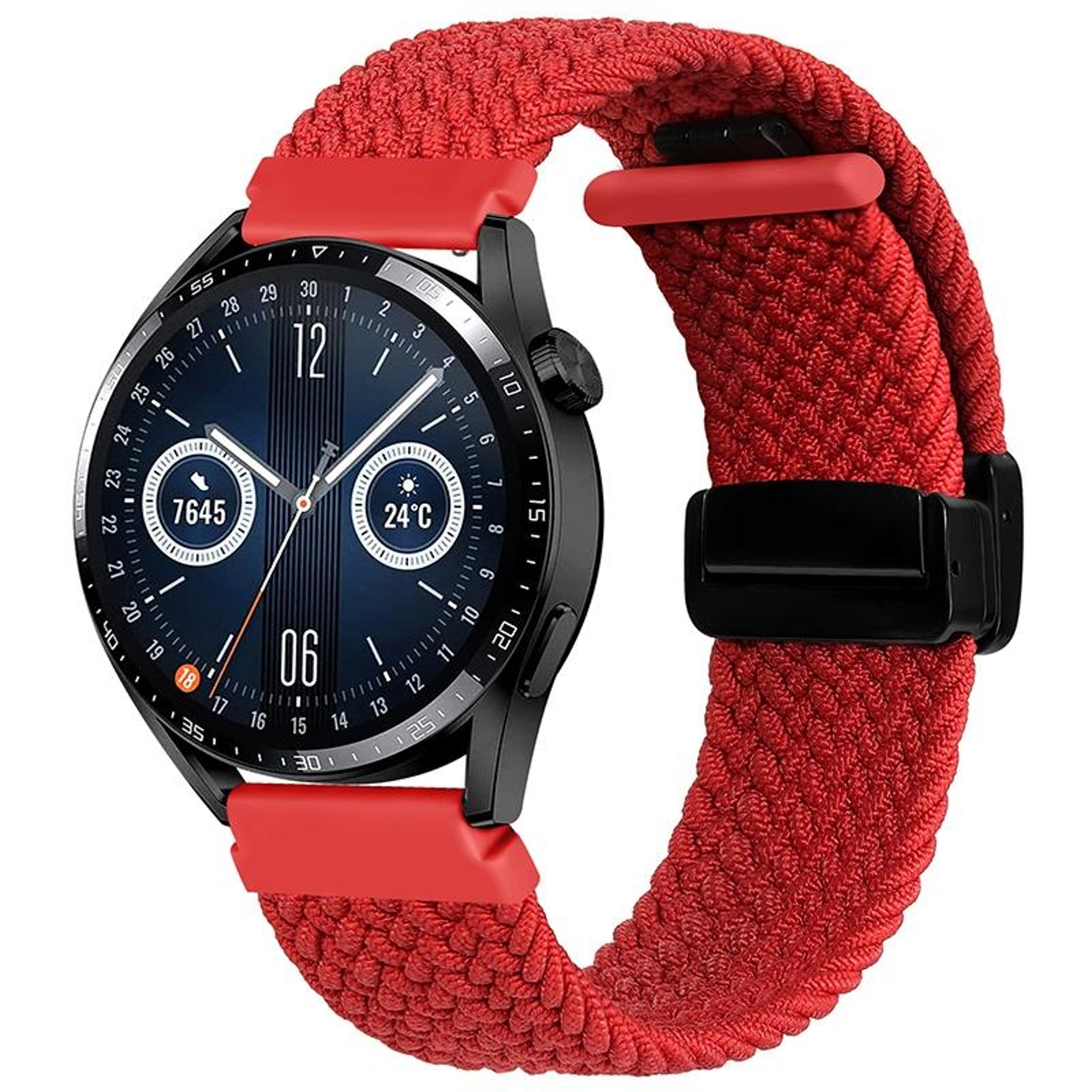 Garmin VivoMove Trend Luxe Style Woven Watch Band With Magnetic Clasp Nylon Replacement Strap 11