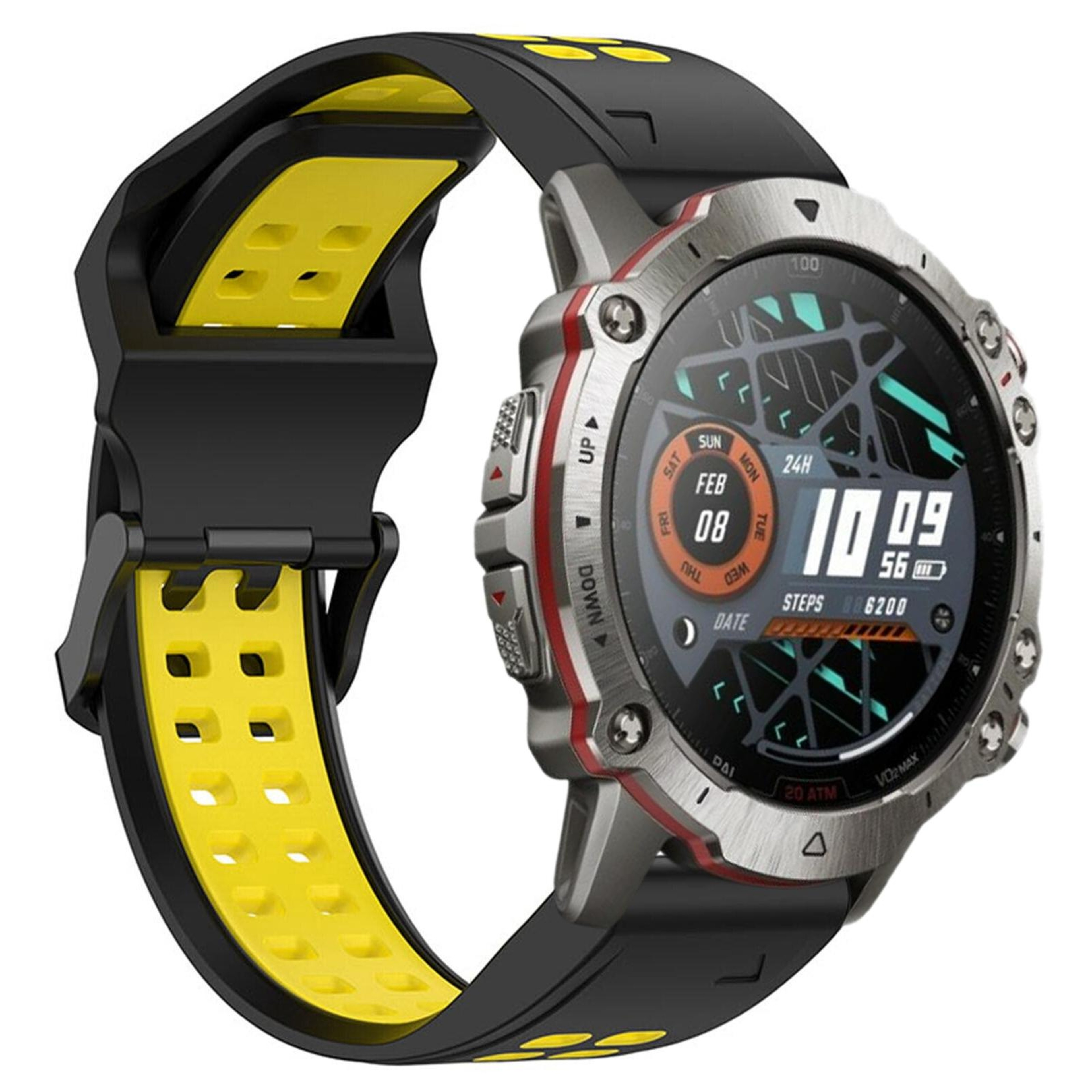 Amazfit Falcon 22mm Silicone Watch Band Two Color Sports Watch Strap With Quick Release 8