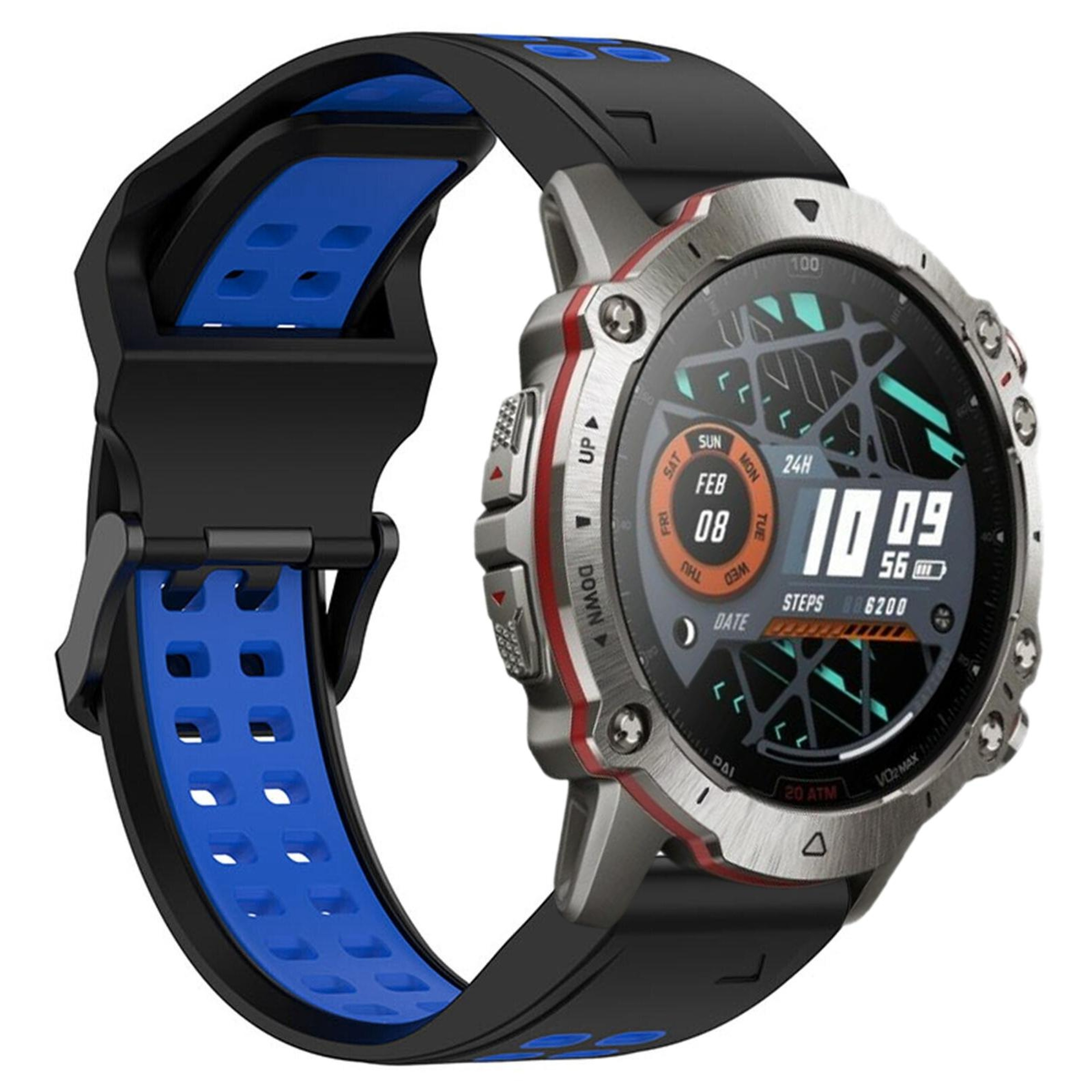 Amazfit Falcon 22mm Silicone Watch Band Two Color Sports Watch Strap With Quick Release 1