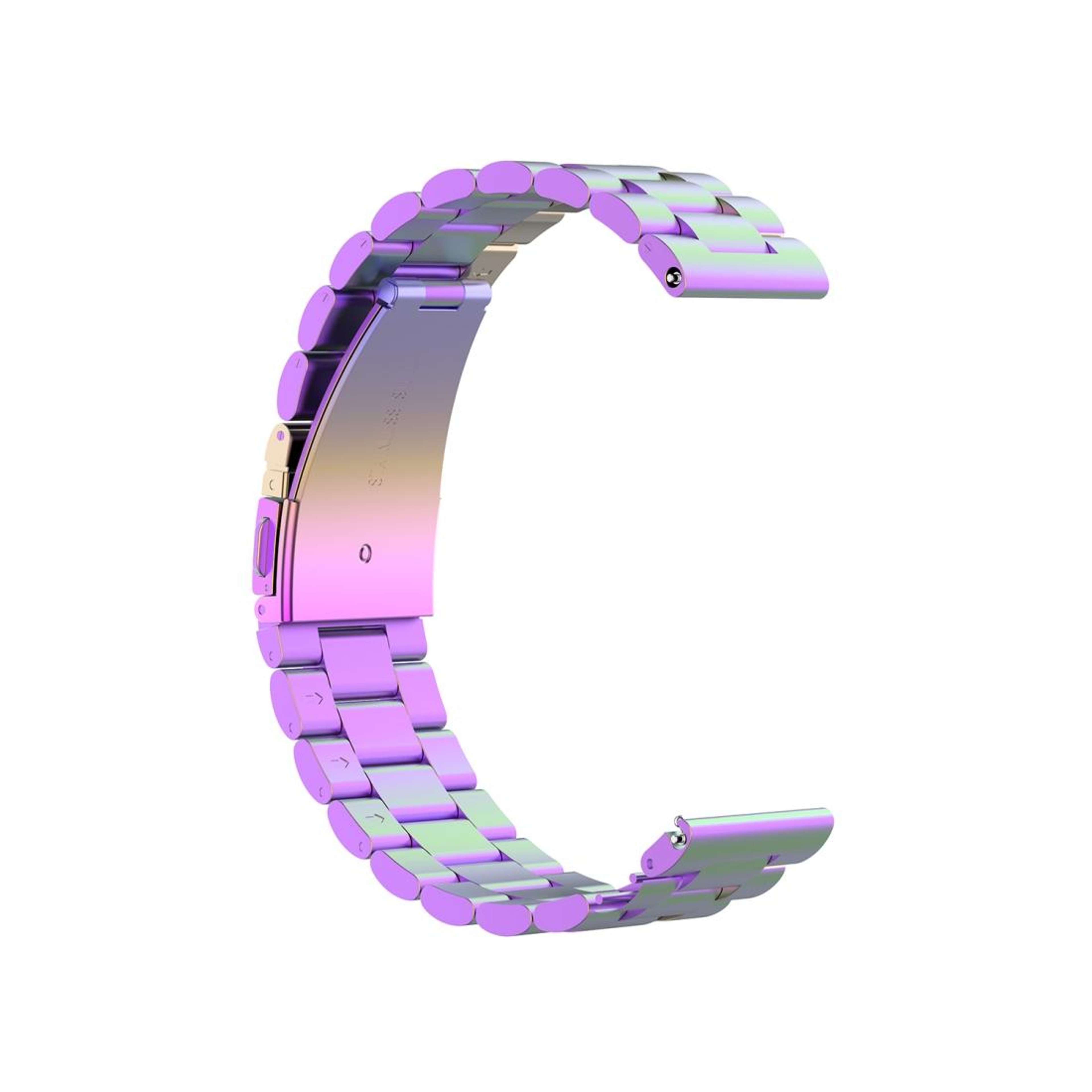 Galaxy Watch 3 45mm Stainless Steel Watch Band 22mm Three Bead Metal Replacement Strap With Screwdr 13