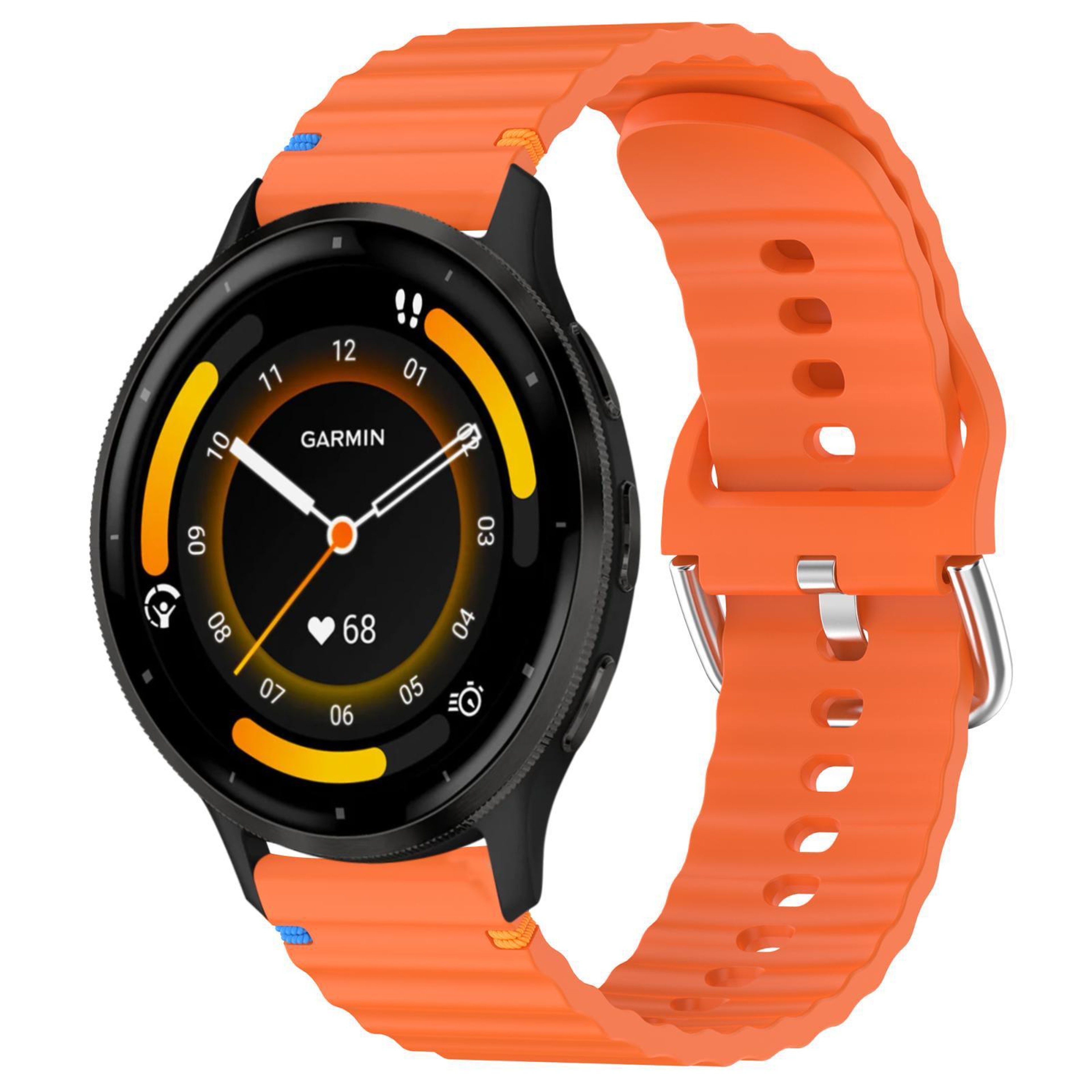 Garmin Venu 3 Silicone Watch Band 22mm Wavy Grain Quick Release Replacement Strap 2