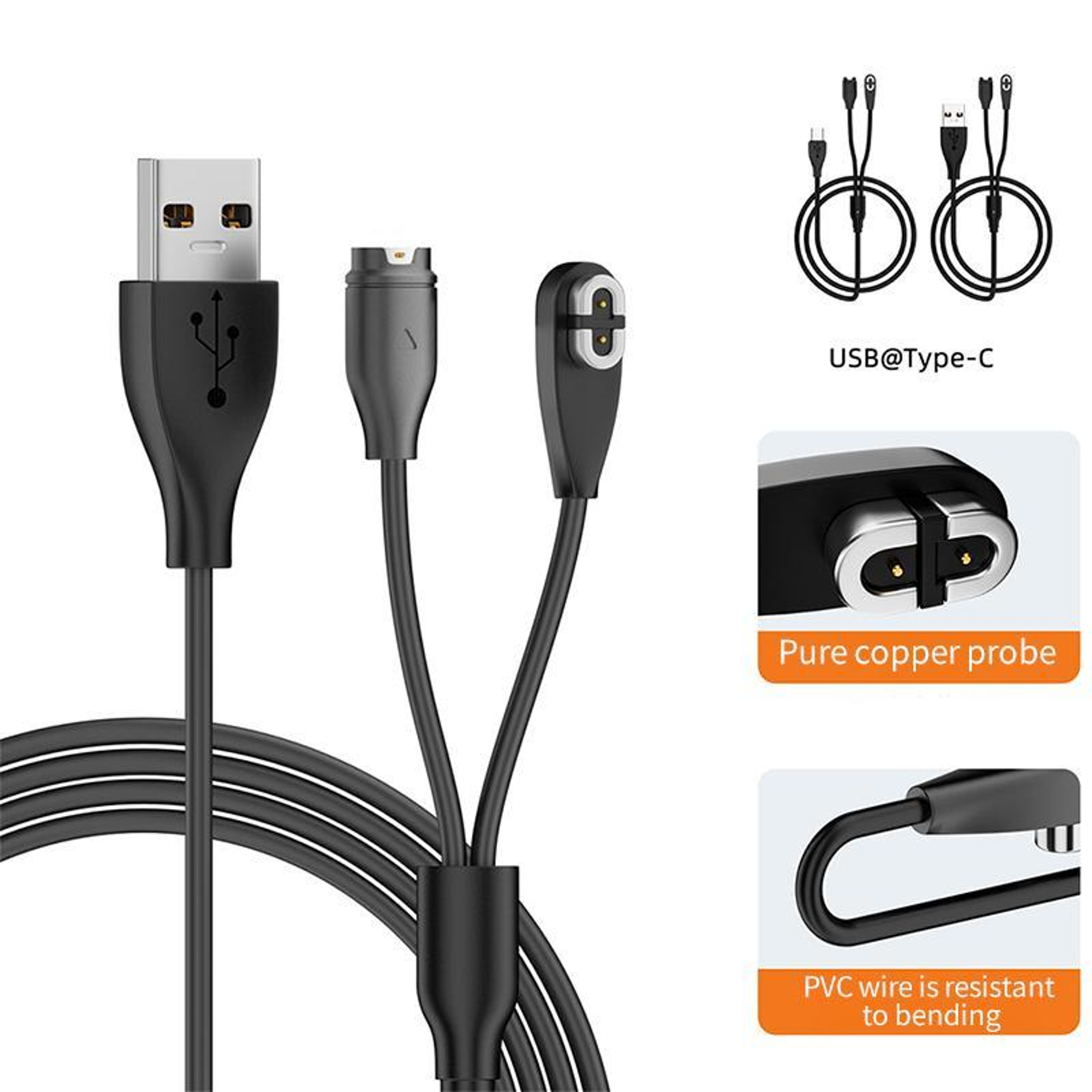 2 In 1 Garmin Charger And Shokz Charging Cable Magnetic USB Charging Adapter 4