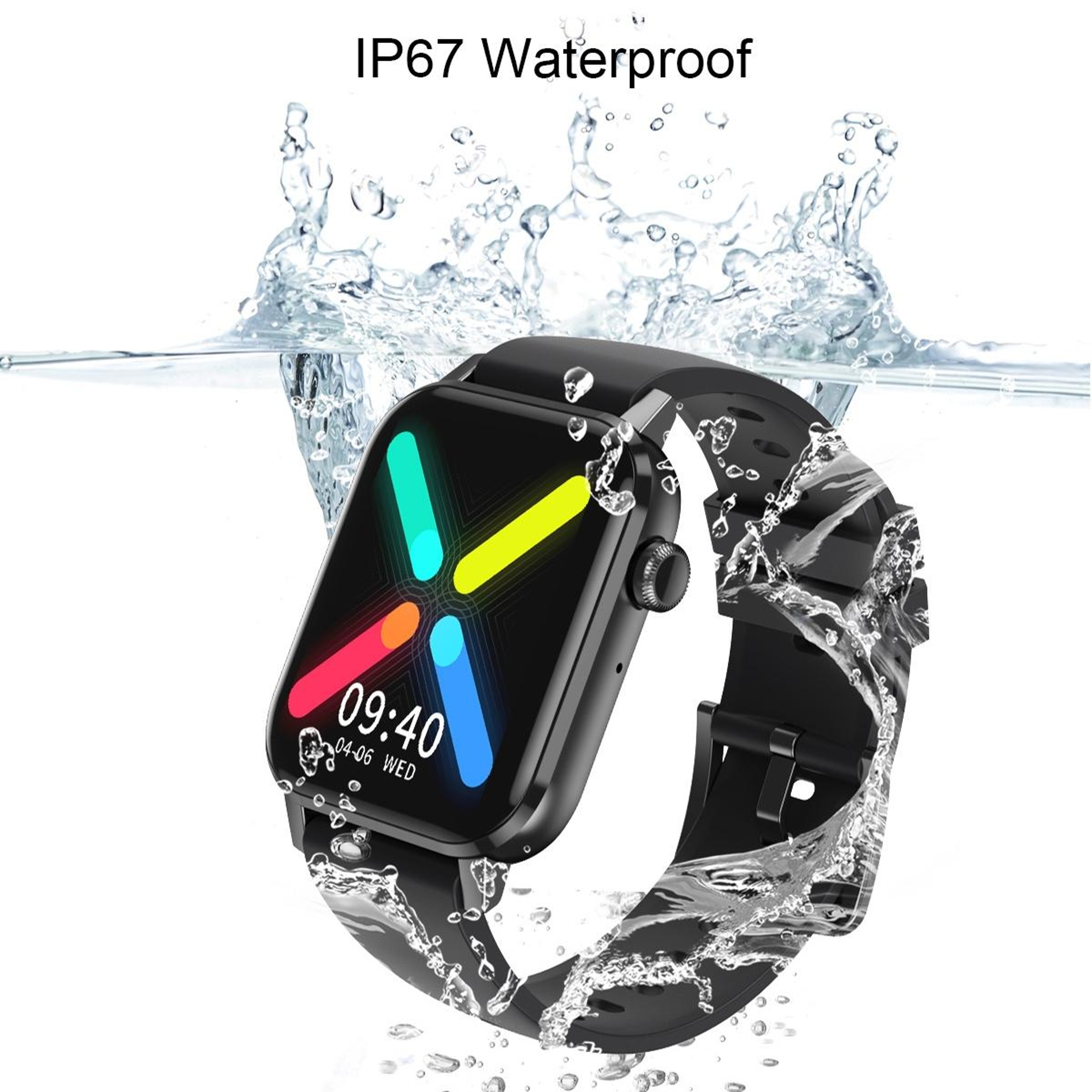 HD6 Smart Watch 169 Inch Fitness Tracker With Heart Rate Monitor For Android And IPhone 3