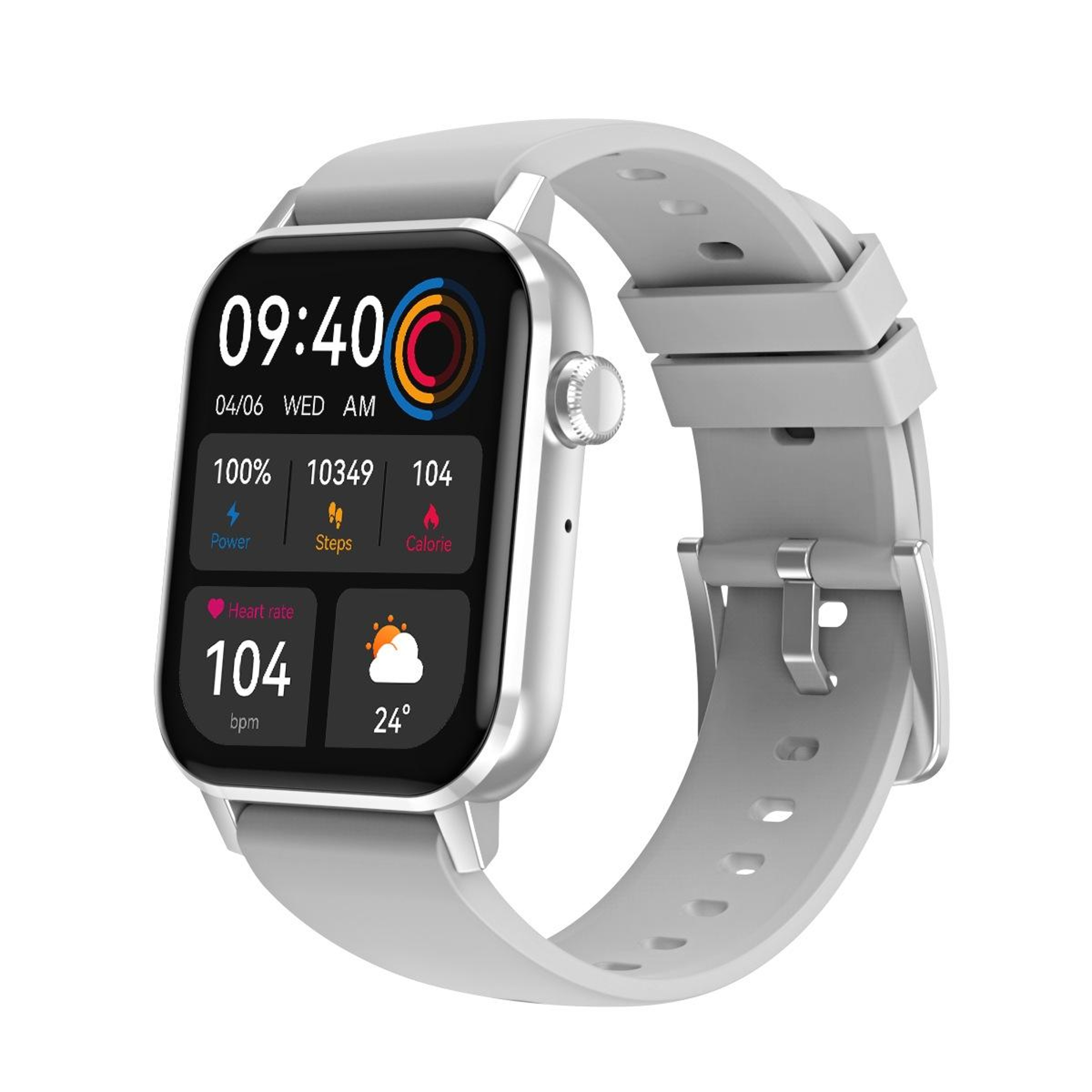 HD6 Smart Watch 169 Inch Fitness Tracker With Heart Rate Monitor For Android And IPhone 8
