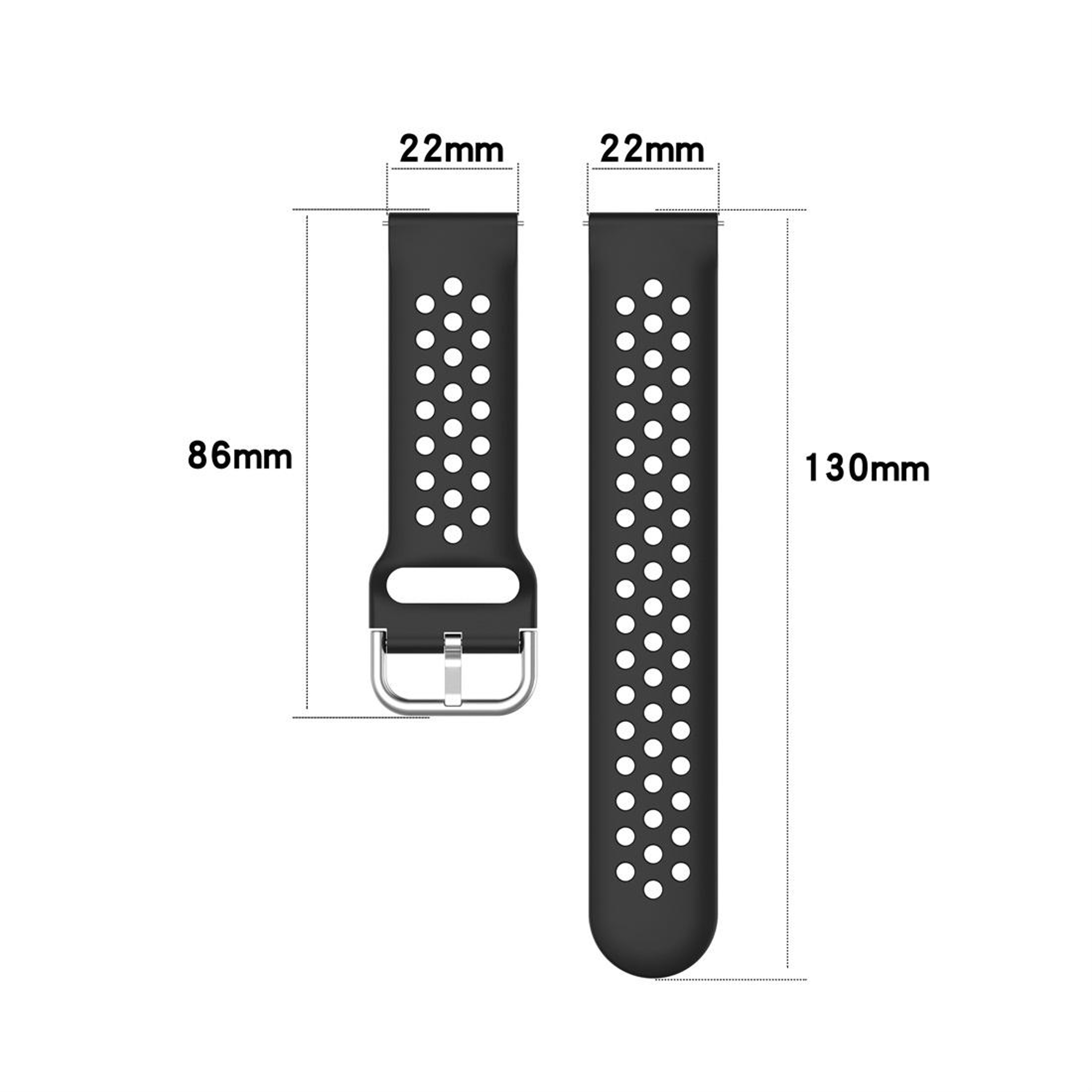 Huawei Watch GT GT2 22mm Sport Watch Band Soft Silicone Watch Strap With Secure Clasp 10