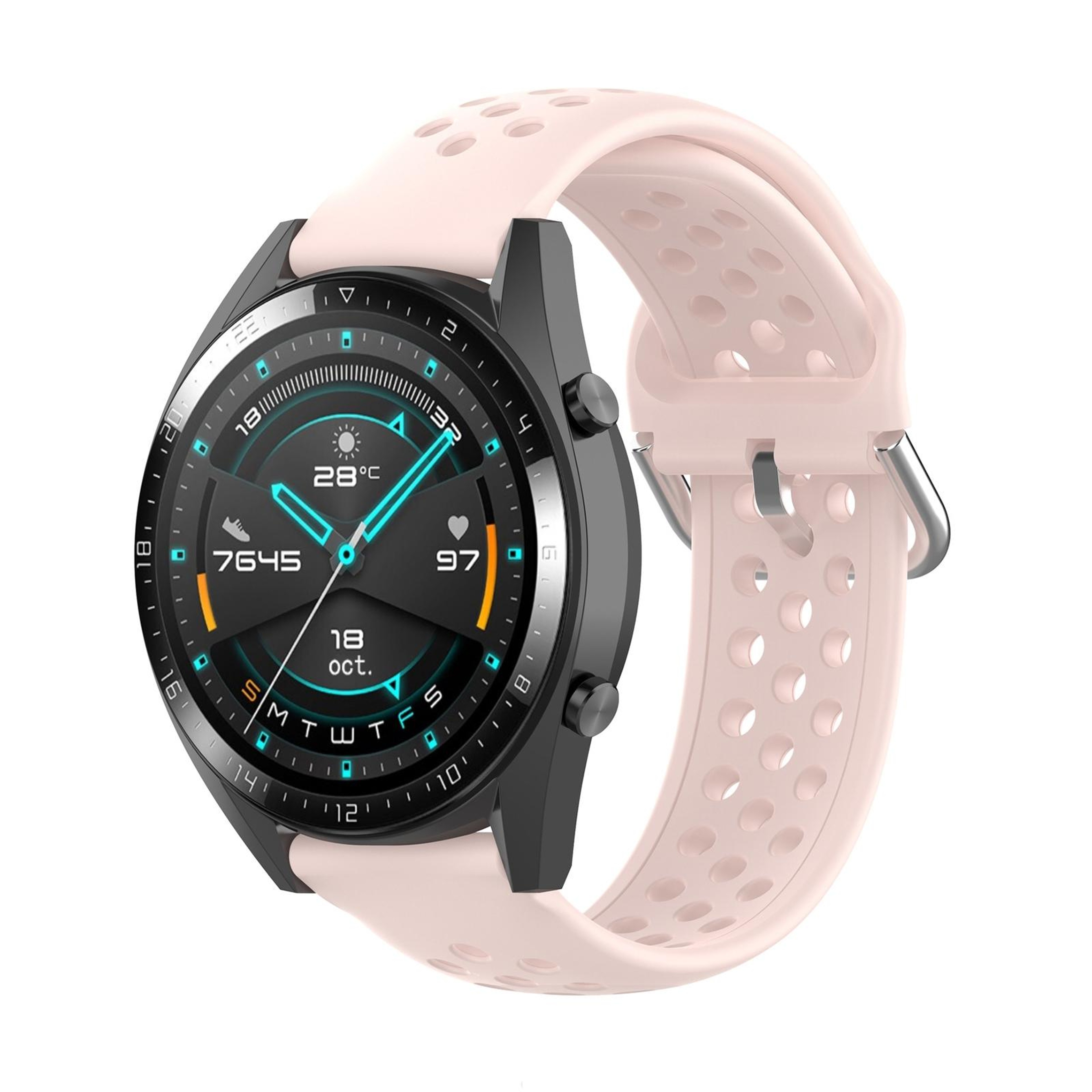 Huawei Watch GT GT2 22mm Sport Watch Band Soft Silicone Watch Strap With Secure Clasp 11