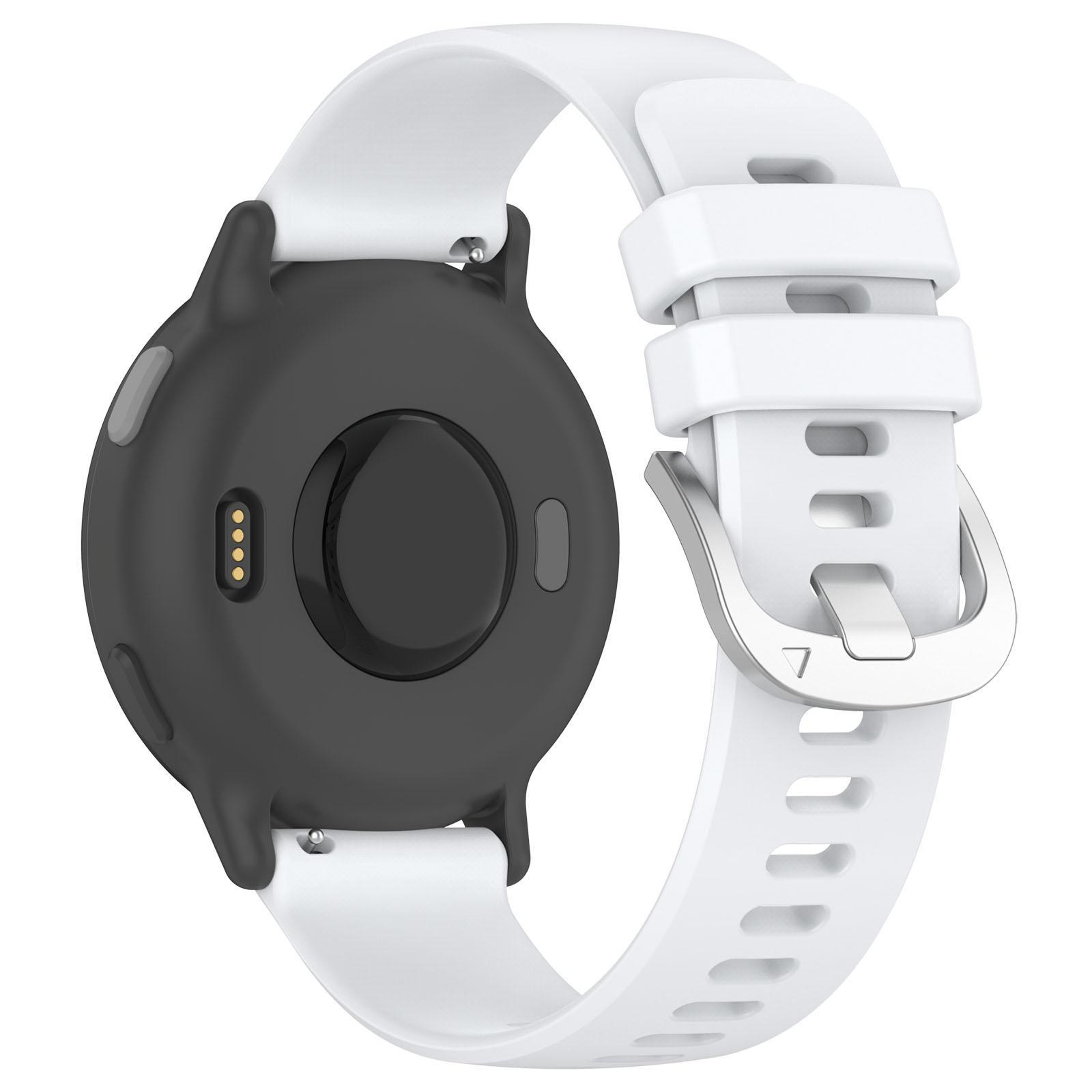 Garmin Approach S50 Silicone Watch Band 20mm Soft Waterproof Replacement Strap With Silver Buckle 3