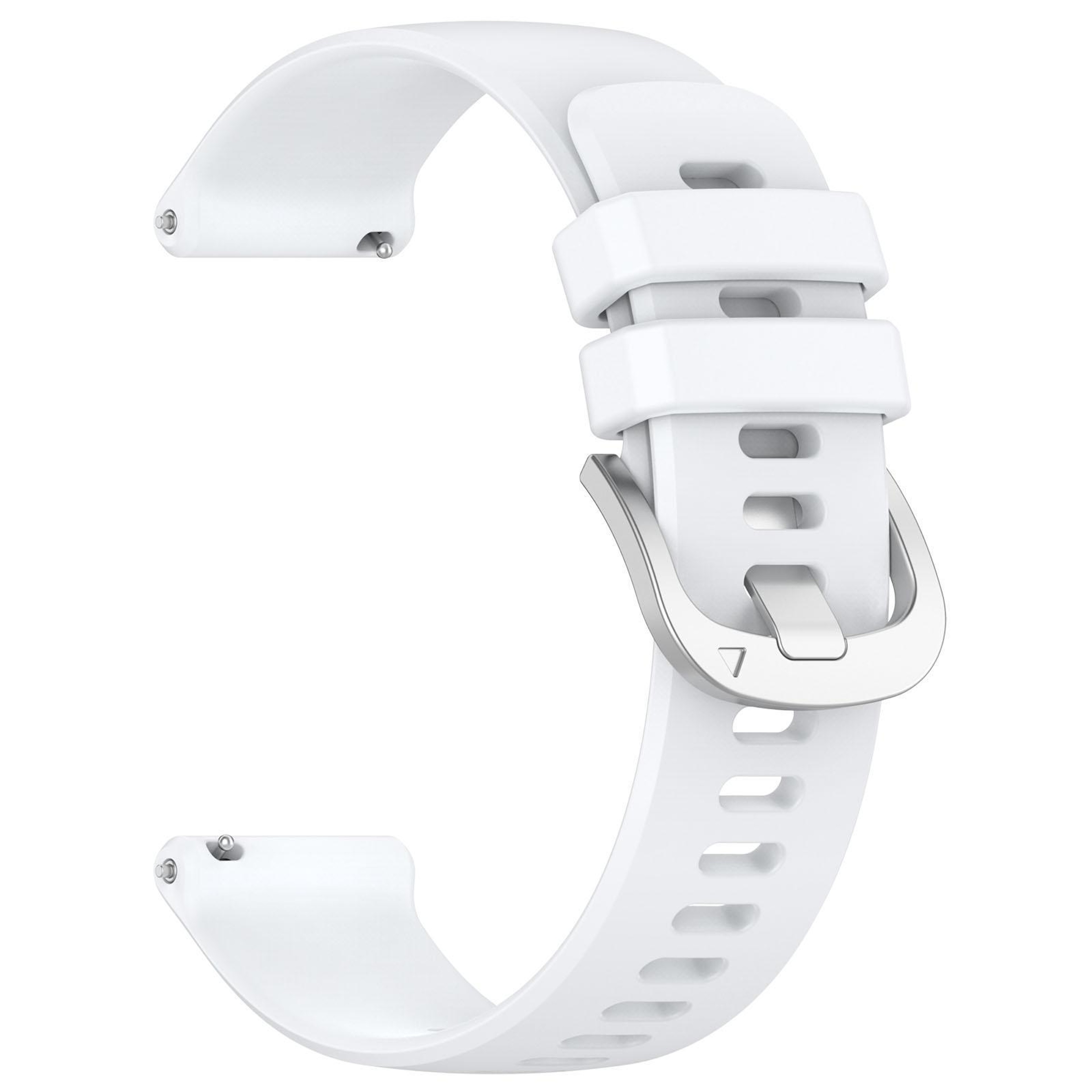 Garmin Approach S50 Silicone Watch Band 20mm Soft Waterproof Replacement Strap With Silver Buckle 6