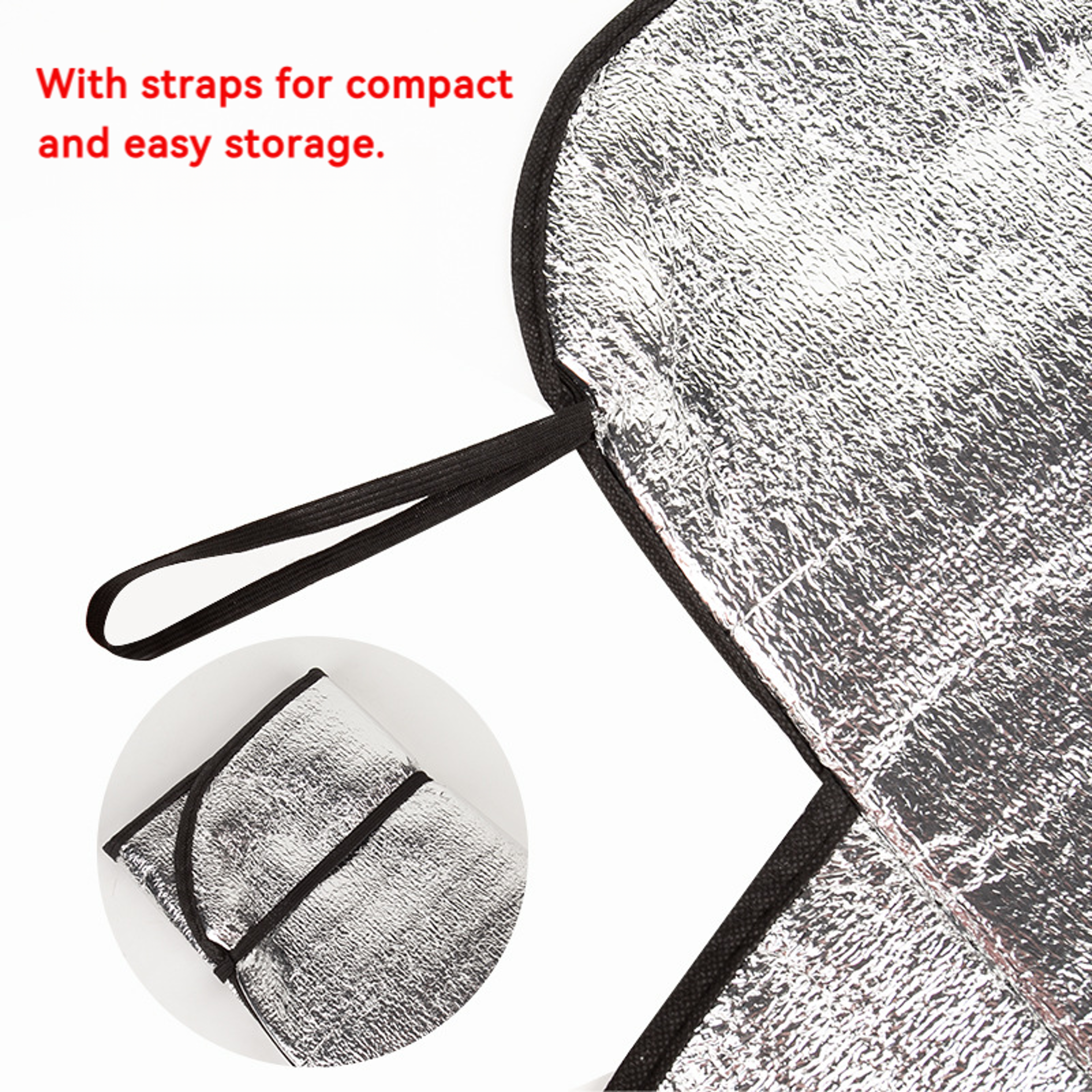 Auto Windscreen Shield, Frost Ice Rain and Sun Protector for Most Cars and SUVs, Universal Car Windshield Snow Cover – view 5