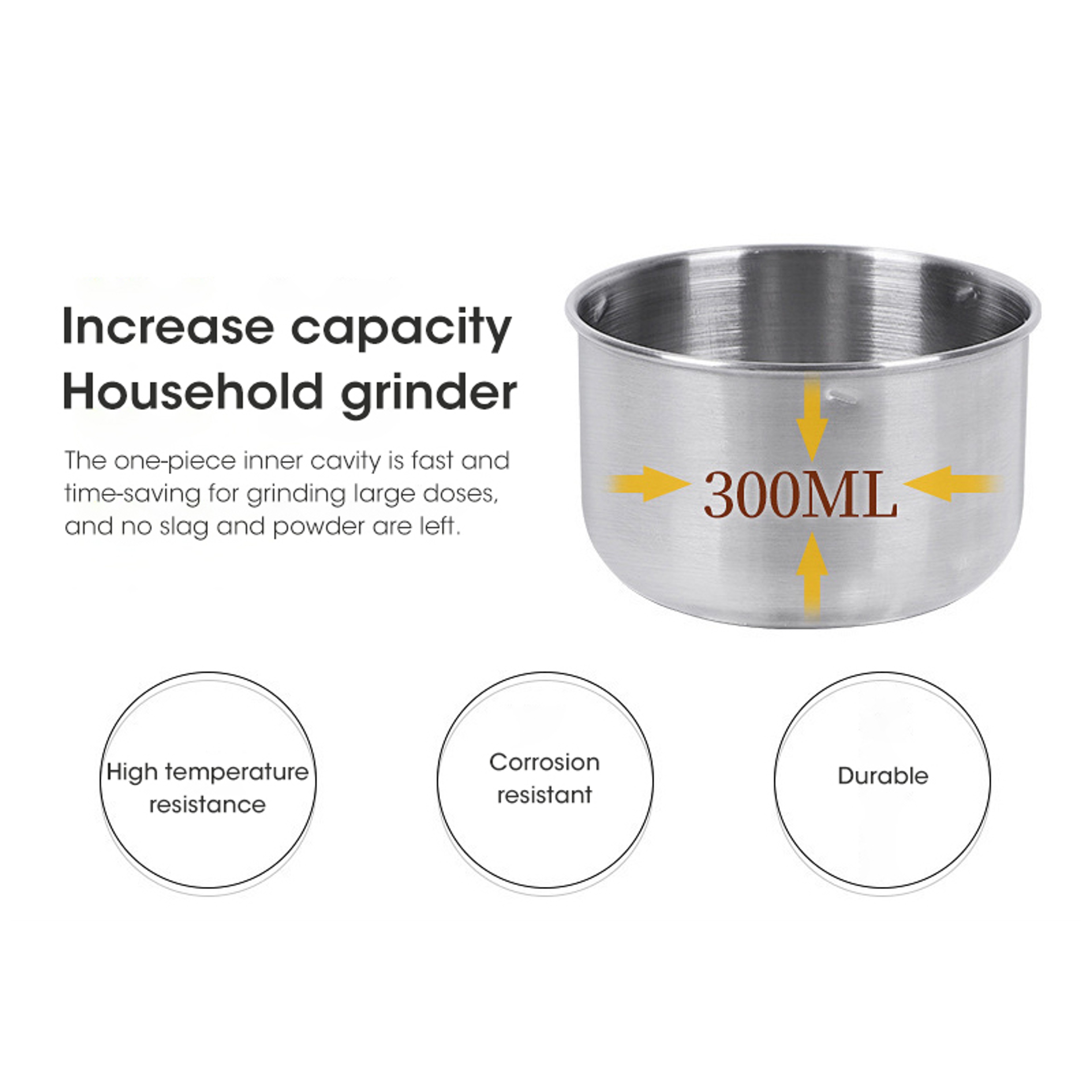 Coffee Grinder Household Mini Electric Grinder Ultrafine Baby Food Pulverizer Grain Mill Spice Pepp 5
