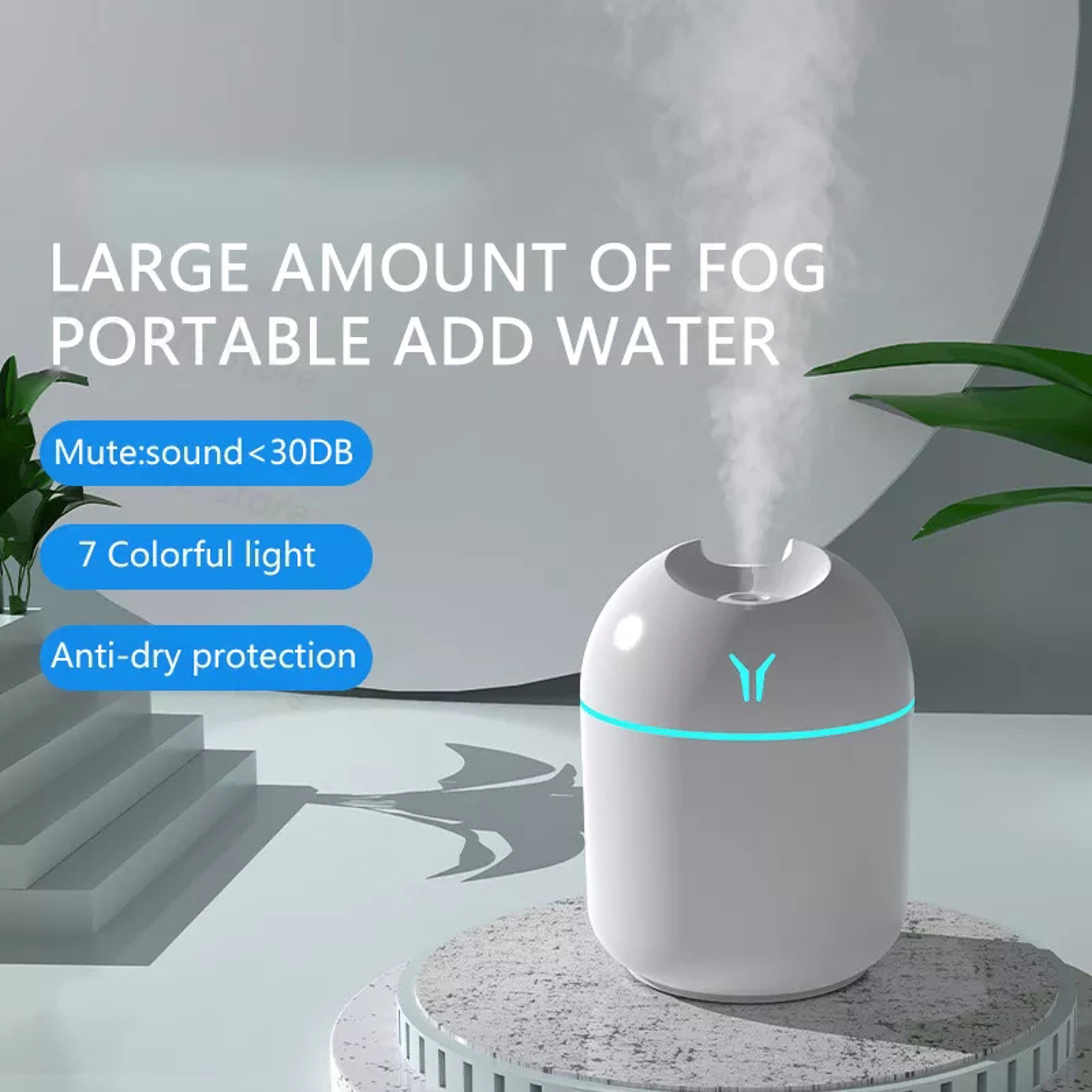 USB Essential Oil Atomizer, Mini Aroma Oil Diffuser, Electric Air Humidifier With LED Night Lamp For Home Car – view 3