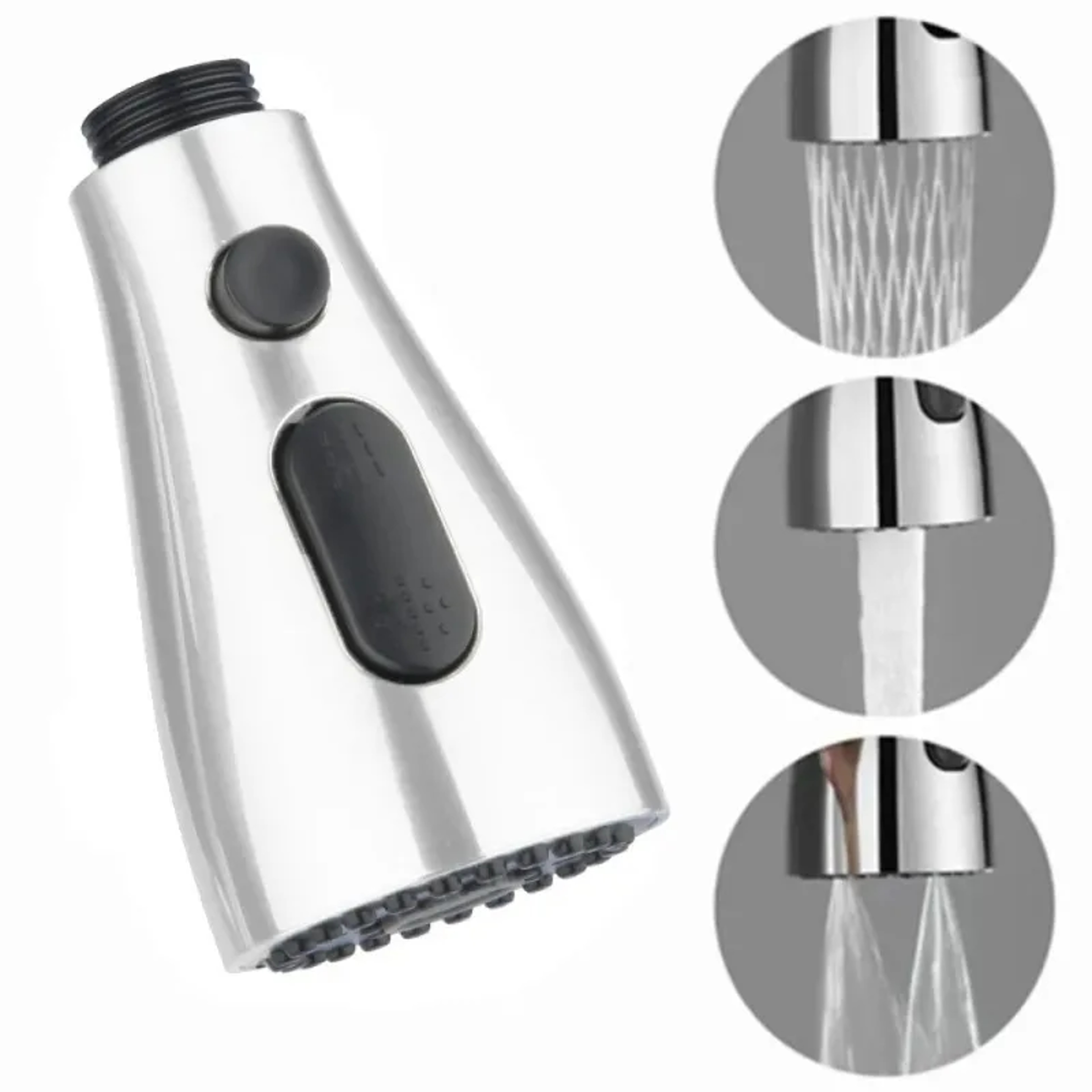 Water Saving Bathroom Sink Shower Spray Head Kitchen Pull Out Faucet Sprayer Nozzle 1