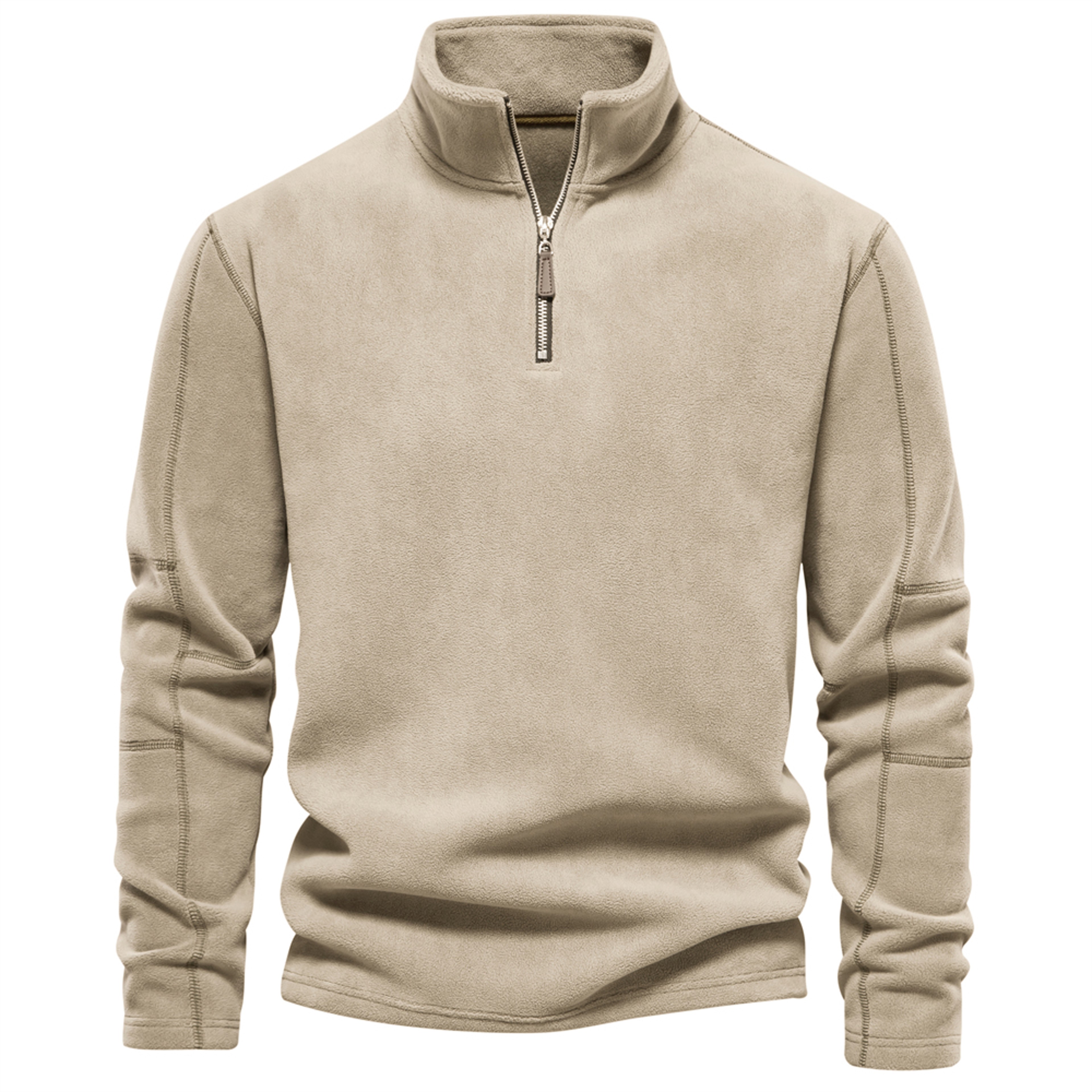 Zipper Neck Pullover Mens Sweatshirt Soft Shell Mens Jacket Brand Quality Thicken Warm Fleece Jacke